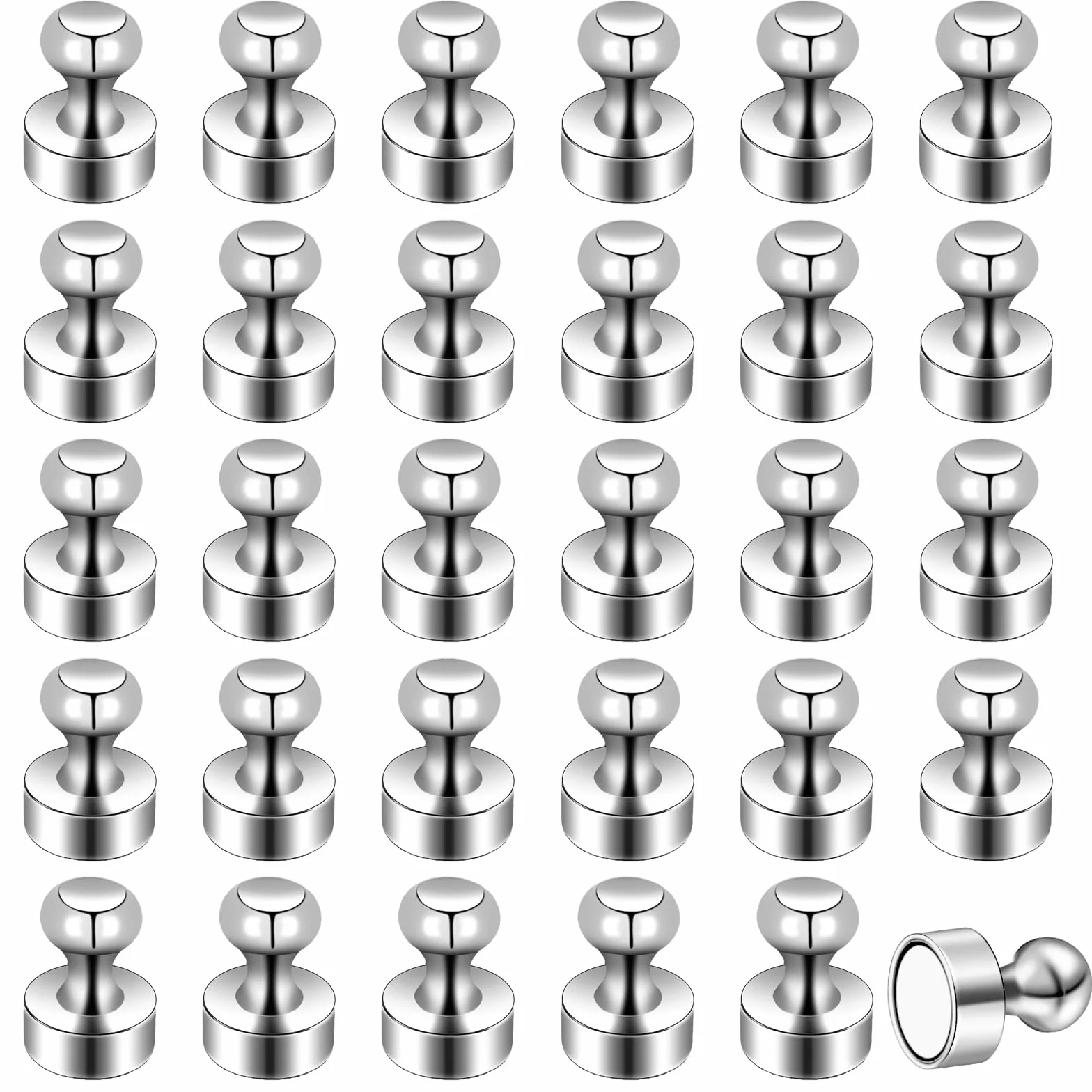 Magnesy neodymowe bardzo silne, 30 sztuk 12 x 16 mm mini magnesów z pudełkiem do przechowywania, magnesy do tablicy magnetycznej, silne magnesy do tablicy, pinezki, lodówka