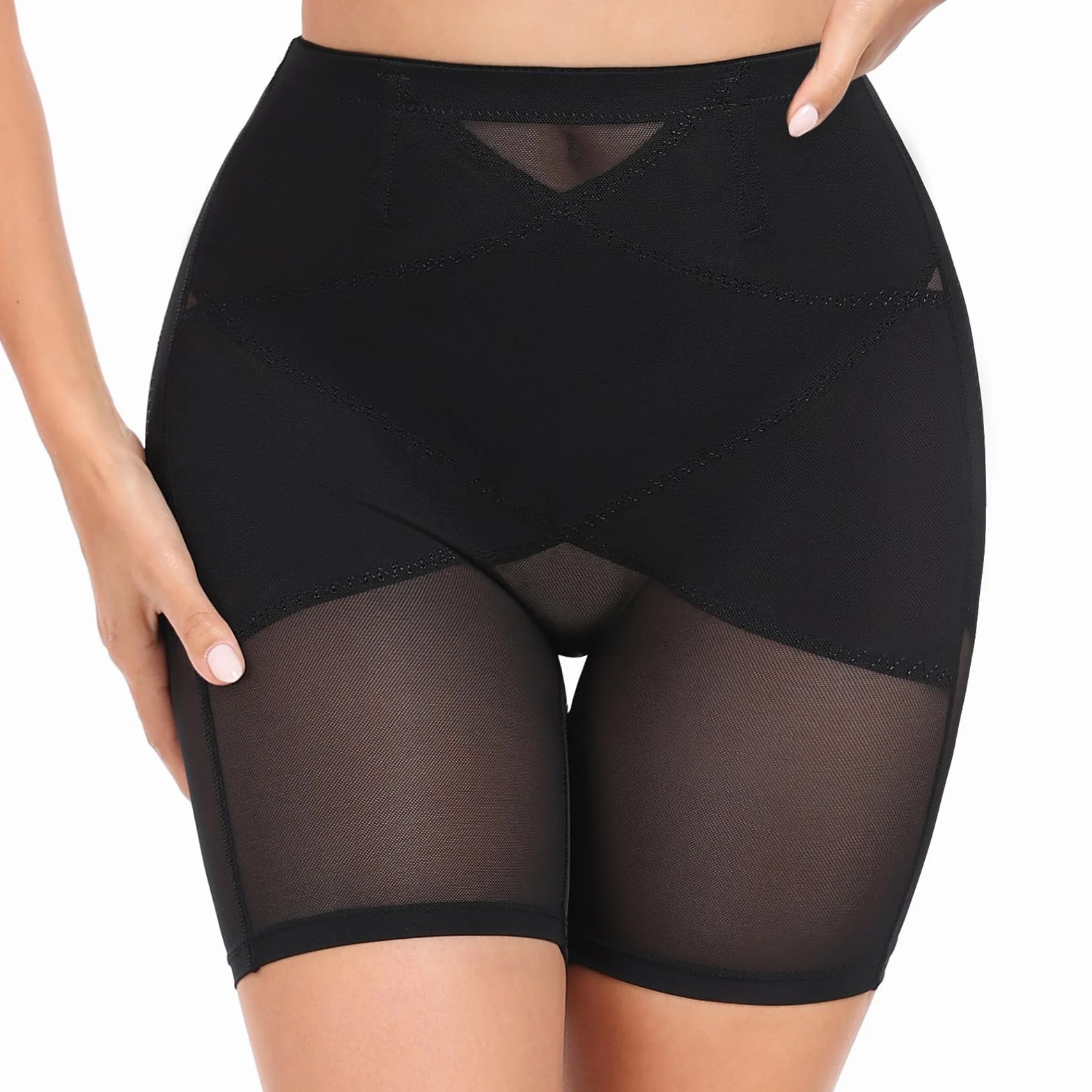 Tuopuda Majtki wyszczuplające brzuch, damskie spodnie modelujące figurę, bielizna modelująca sylwetkę, bielizna modelująca sylwetkę, bielizna modelująca z nogawkami, Tummy Control