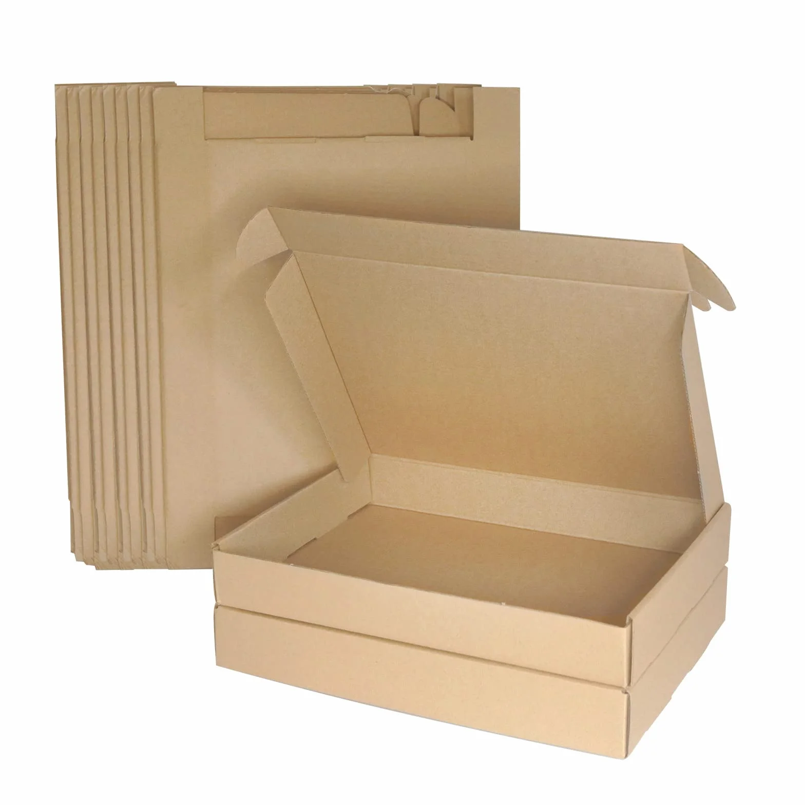 Pudełka wysyłkowe z tektury falistej A4, 320 × 222 × 46 mm Royal Mail, małe paczki pocztowe PiP, brązowe skrzynki pocztowe C4 do biznesu, wysyłki, przechowywania lub na prezent (10 sztuk)