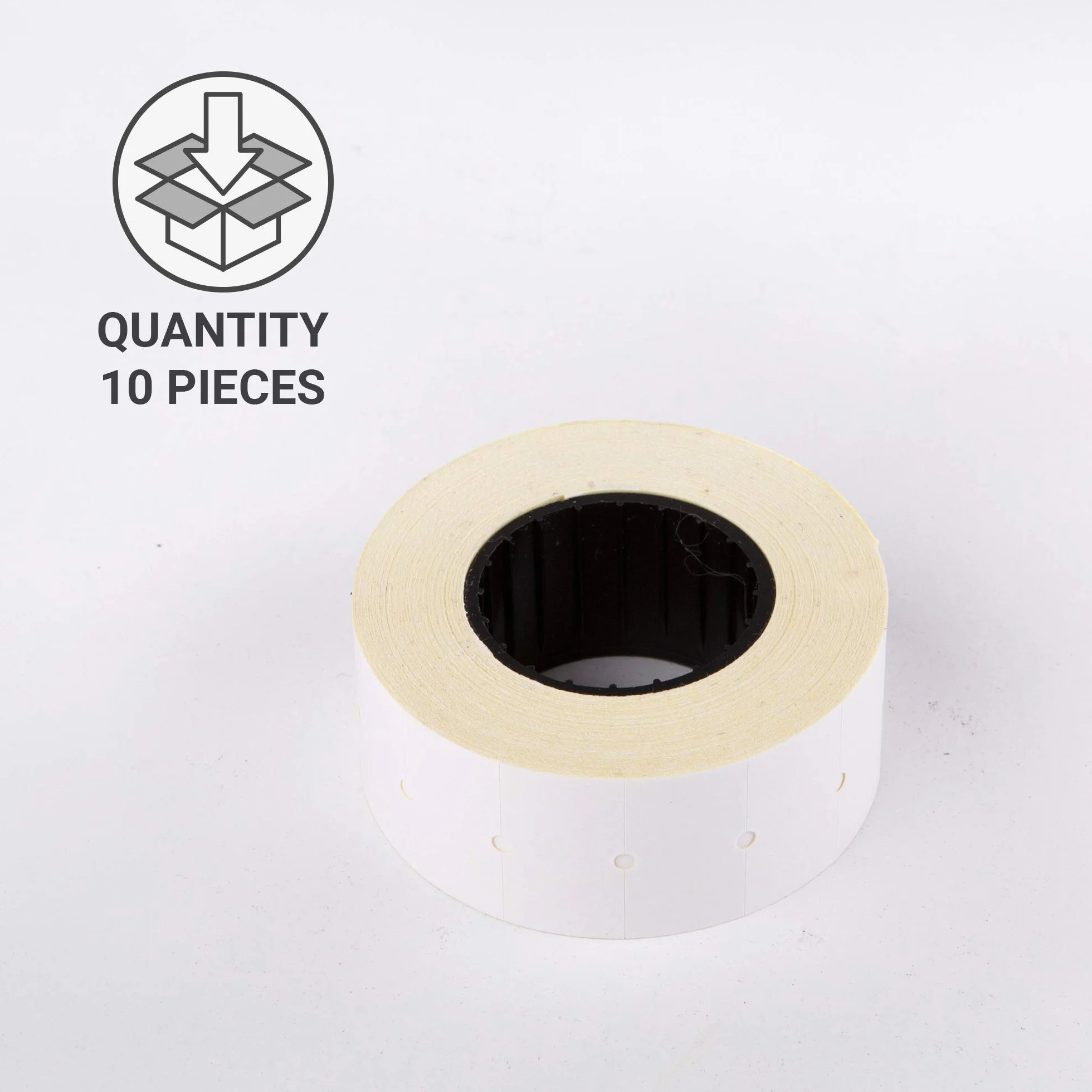 Labels (Opakowanie 10) BIAŁY 21 x 12 mm Naklejka papierowa Cena pistolet Pricemarker Papier farbige Tag MX-5500 (10)