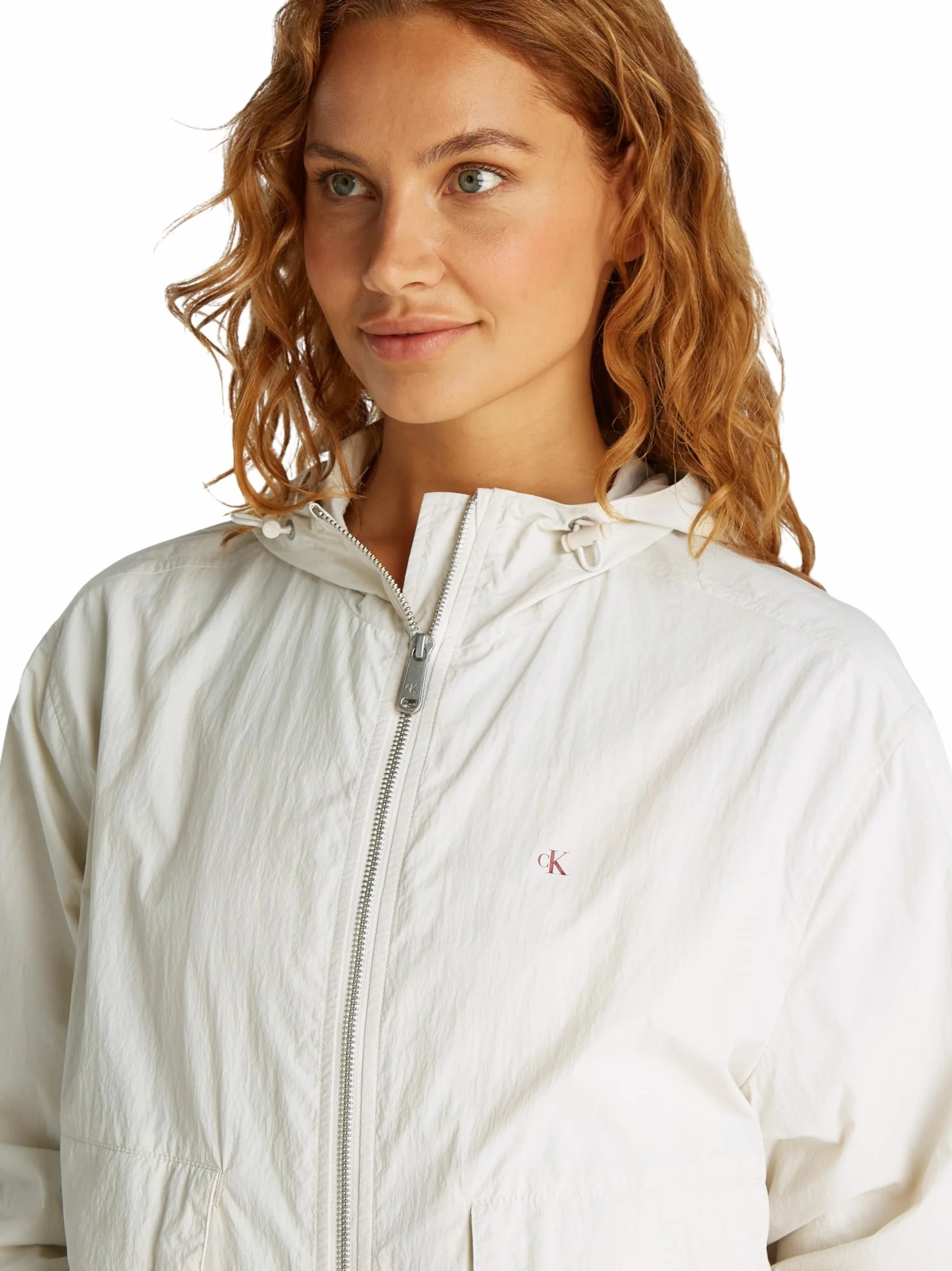 Calvin Klein Kurtka wiatrówka Kobiety Cotton Nylon Windbreaker Jacket J20j225210