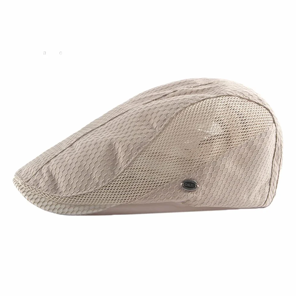 YAMEE Letnia czapka męska, czapka slajdowa, letnia, oddychająca siateczka, kapelusz przeciwsłoneczny, kapelusz letni, czapka baretowa, rozmiar 55 cm - 59 cm, 1/khaki, jeden rozmiar