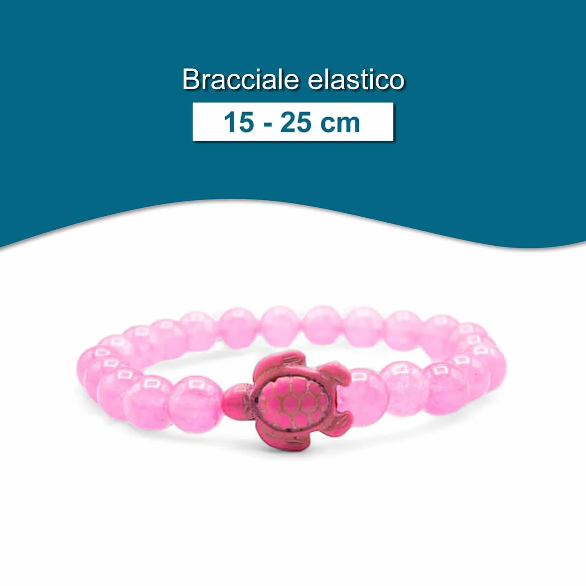 aninu bransoletka z pereł z żółwiem i GPS Live Tracking – Ocean bransoletka przyjaźni dla dzieci, żółwi, bransoletka przyjaźni jako prezent dla dziewcząt i chłopców, talizman szczęścia, Eine Grösse,
