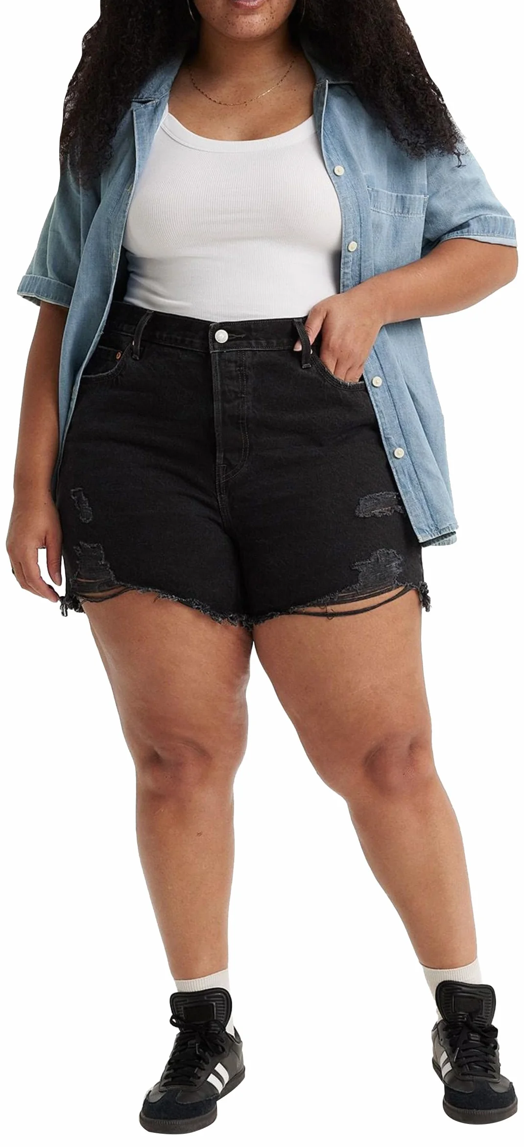 Levi's Plus Size 501® High Rise Shorts - Denim Shorts Kobiety