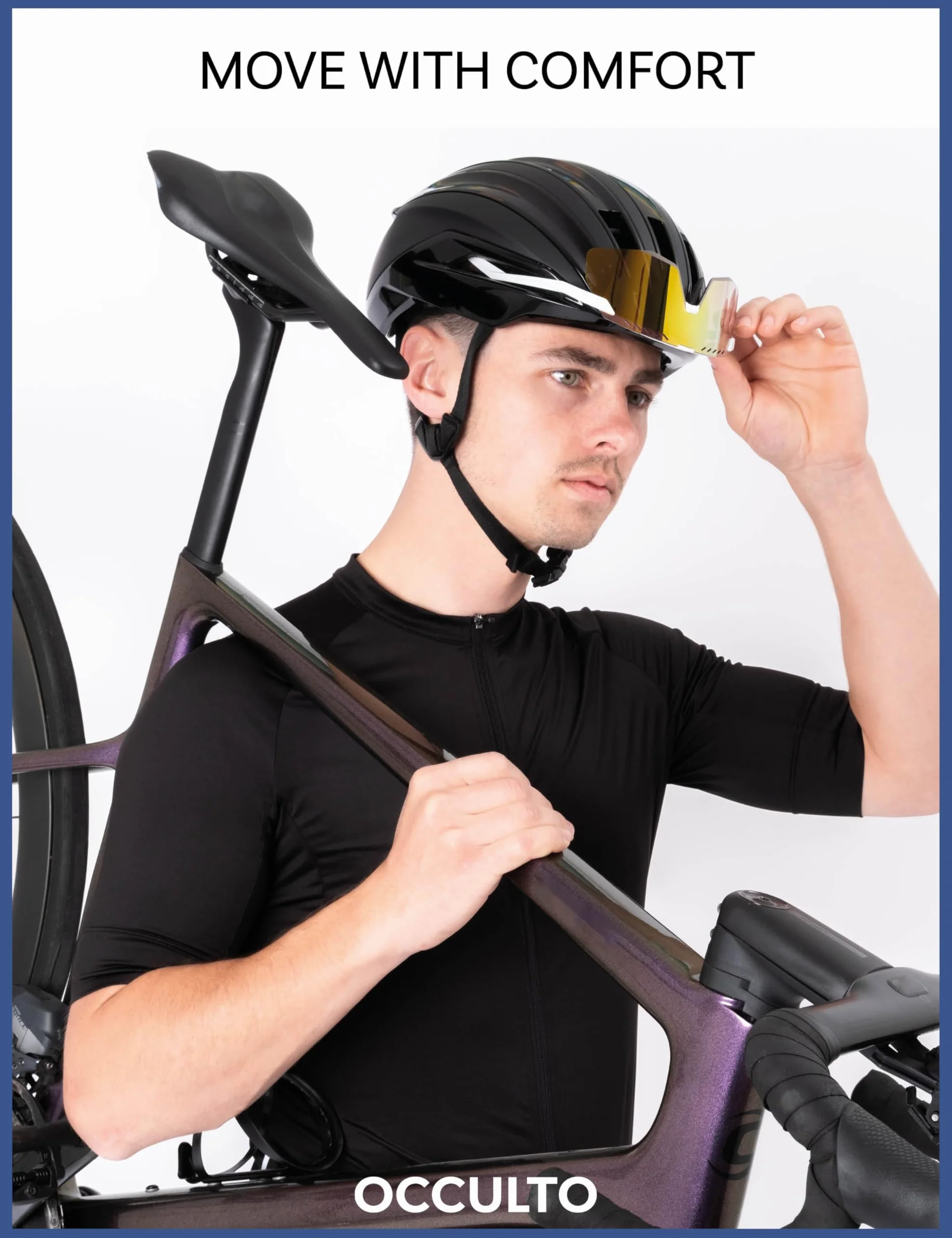 Occuto Męska Koszulka Rowerowa z Krótkim Rękawem (model: Milano)