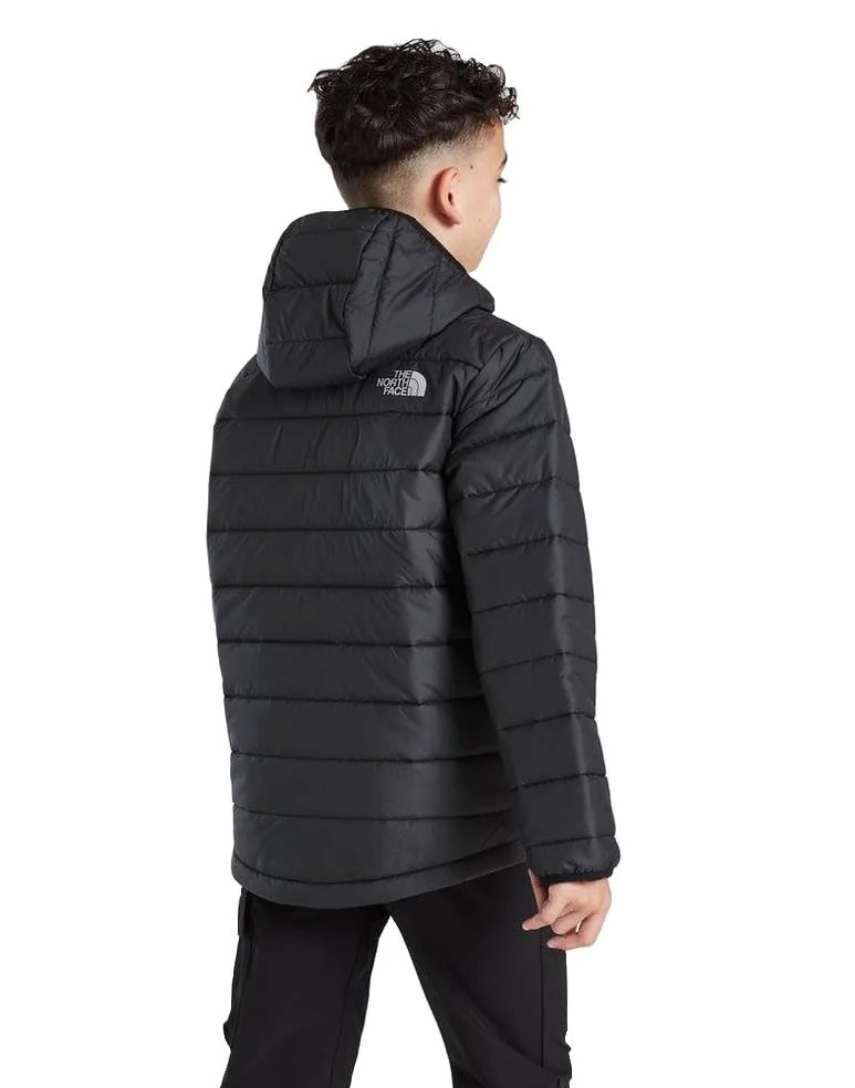 THE NORTH FACE Dziewięcioletnia kurtka wyściełana czarna junior hooded full zip winter coat NFOA83HLJK3