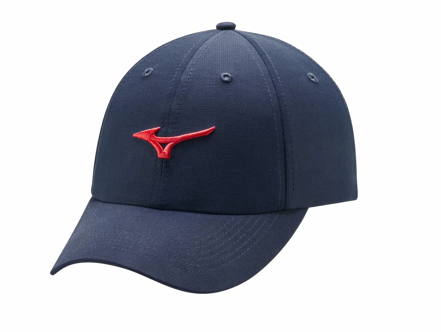 Mizuno Standard Tour Adjustable Unisex Hat, Navy/Red