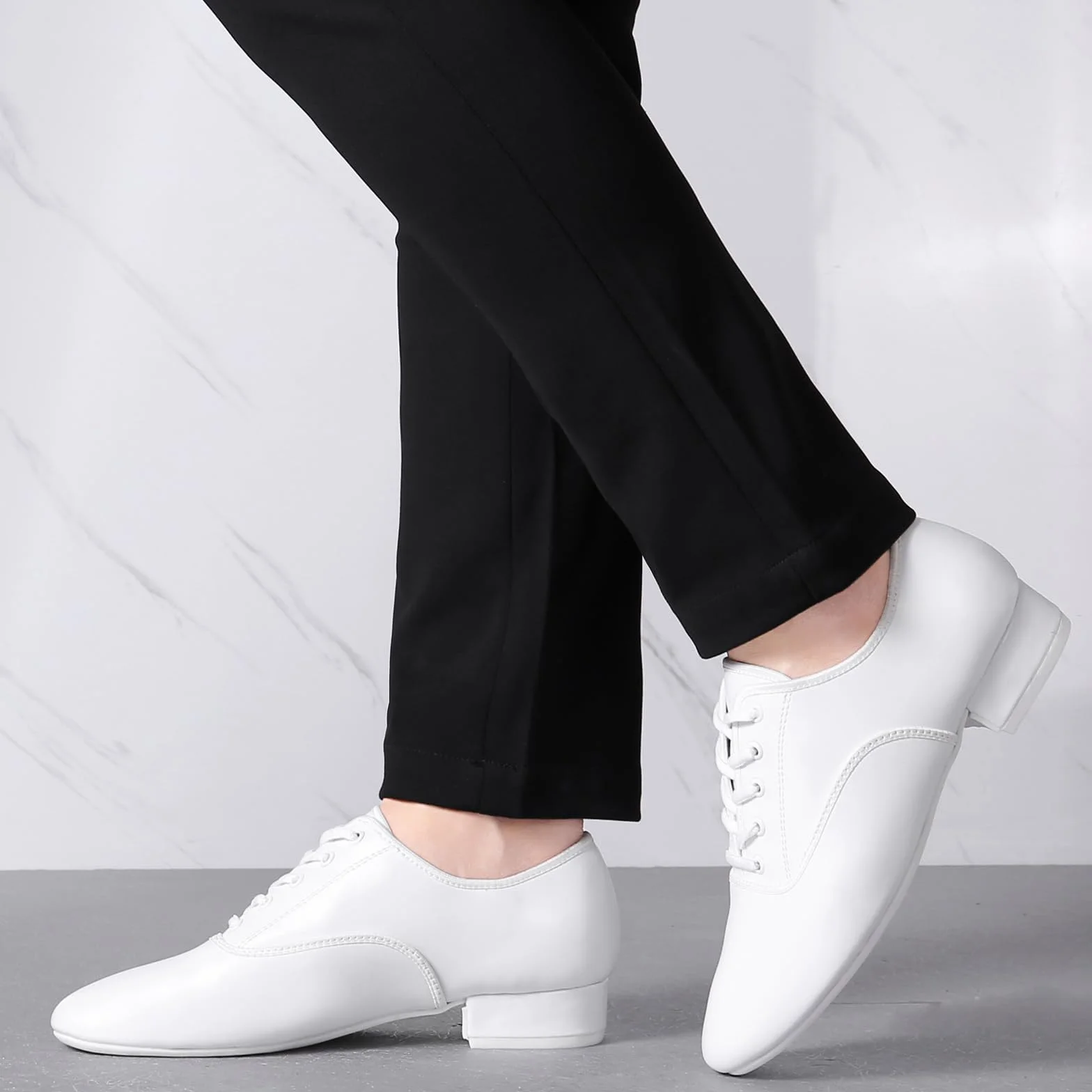 Męskie buty do tańca na niskim obcasie Oxford Latin Modern Ballroom Shoes
