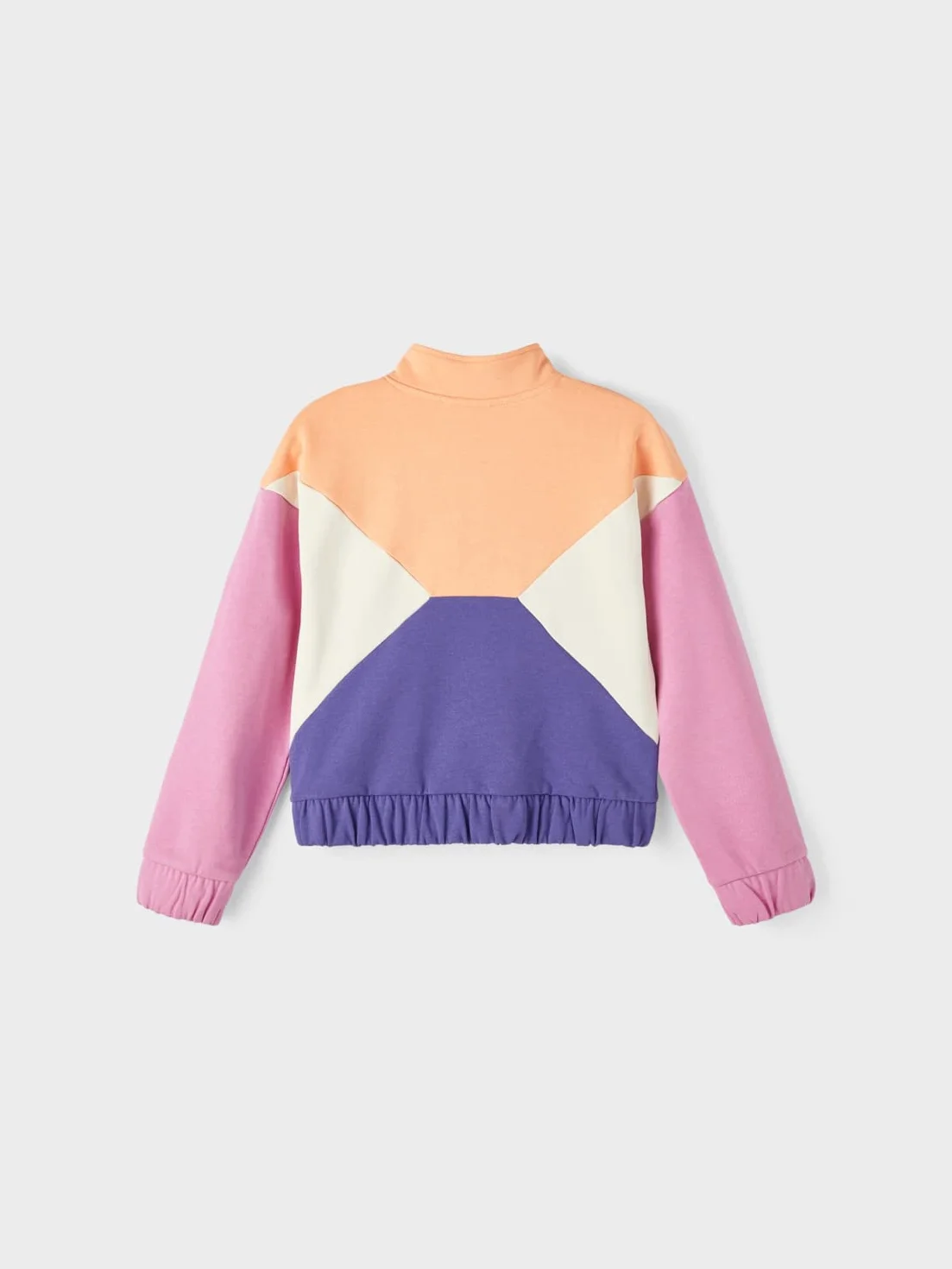 NAME IT Bluza sportowa Dziewczynki Nkfbanina Ls Loose Short Sweat Unb