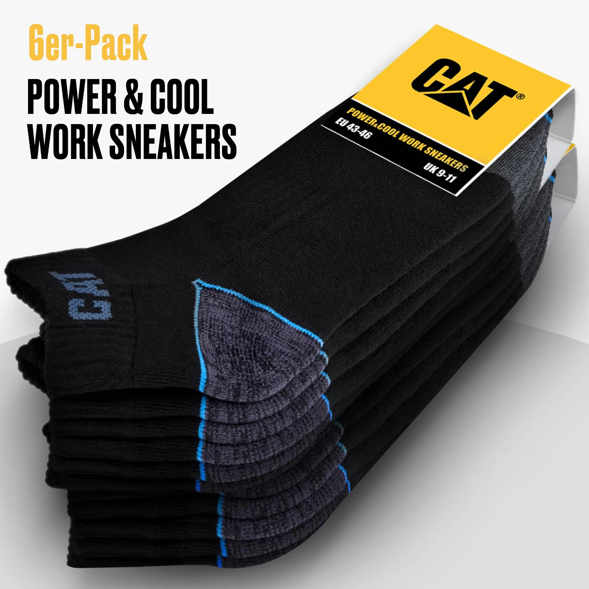 CAT CATERPILLAR POWER & COOL WORK SNEAKERS Skarpety robocze Sneakers, skarpety robocze, skarpety robocze, rozmiary 39-42, 43-46, 47-50