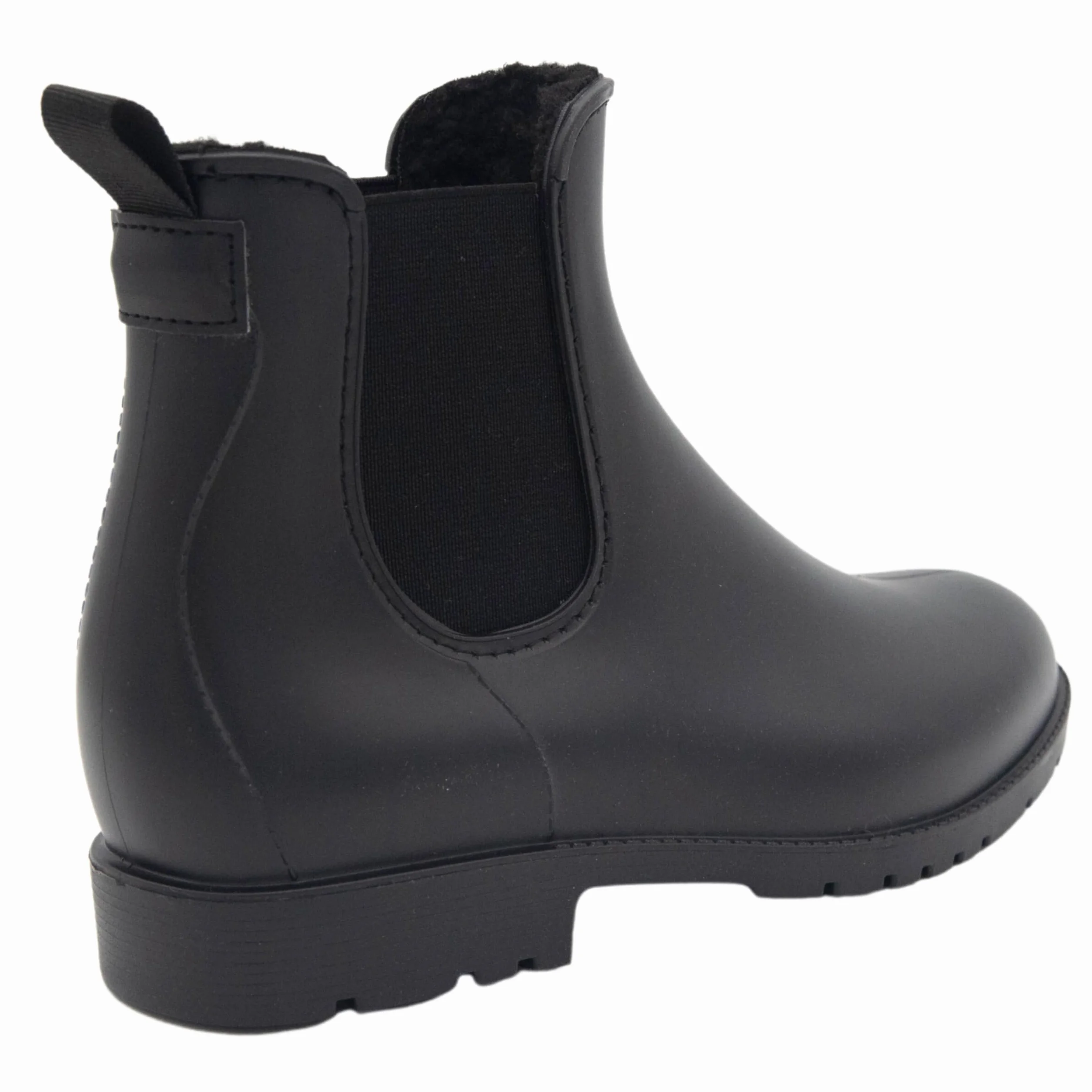 PFIFF PVC Jodhpur botki, botki z podszewką, buty zimowe z podszewką, czarne, dla dzieci i kobiet, 29-42