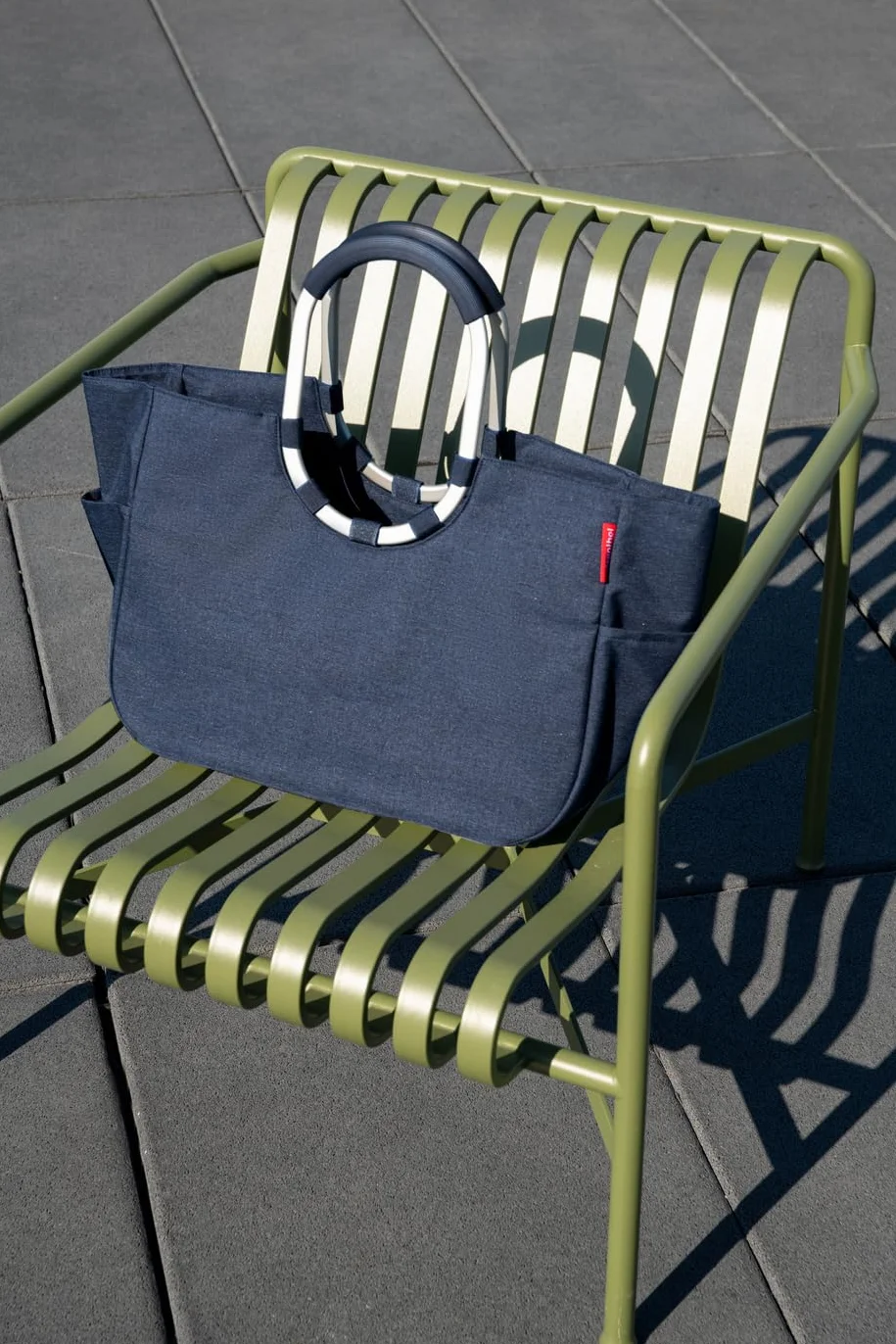 reisenthel loopshopper L – stabilna torba z praktycznymi przegródkami z butelek PET pochodzących z recyklingu – czarujący i wodoodporny design złoty