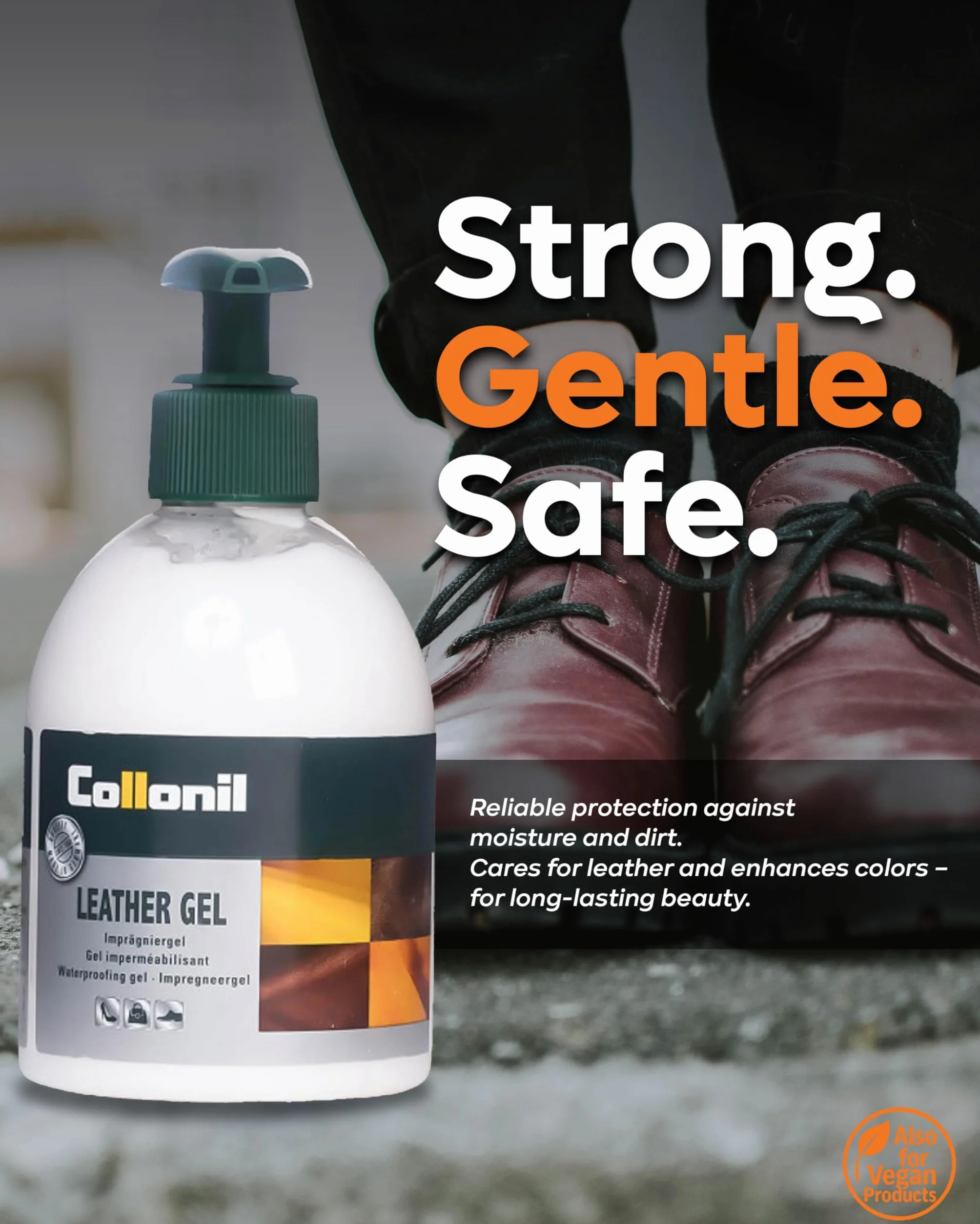 Collonil Leather Gel - Wielokolorowy (Bezkolorowy), 200 ml