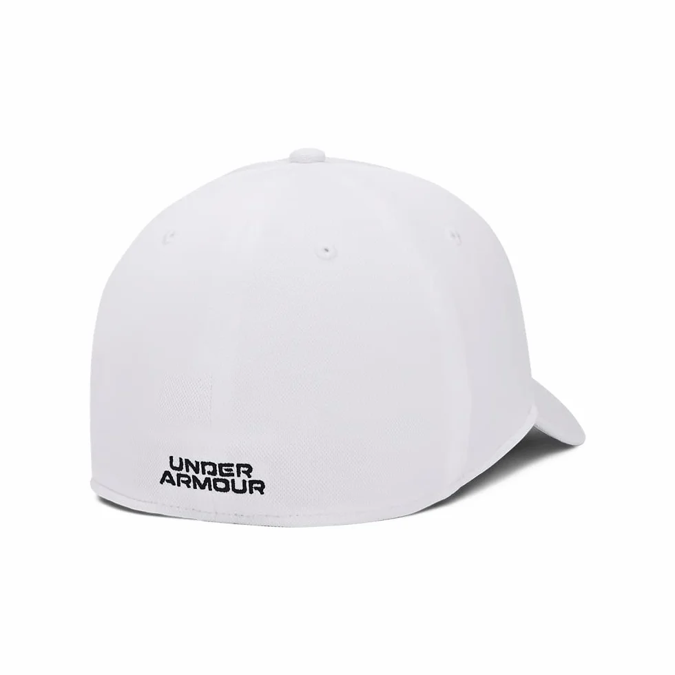 Under Armour Mężczyźni Stretch Fit 1376700 Czapka, Biały/Czarny, M-L