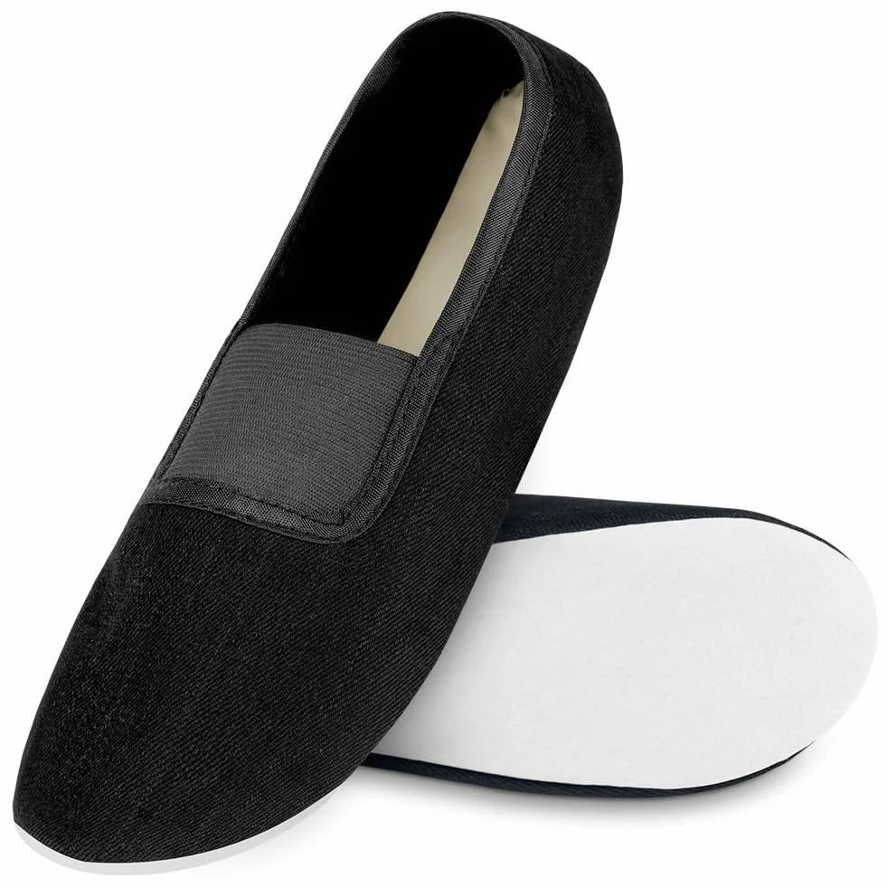 Baletki, buty do tańca gimnastycznego, baletki do tańca Canvas, gimnastyka z pełną podeszwą skórzane buty baletowe, wersja dla dorosłych, 25-26 cm