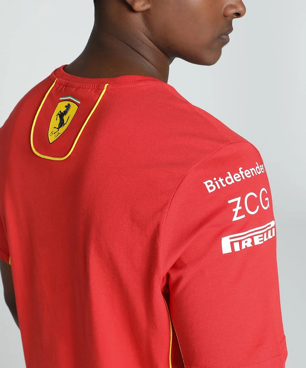 PUMA Koszulka męska Charles Leclerc Scuderia Ferrari 2024 - Czerwona prędkość