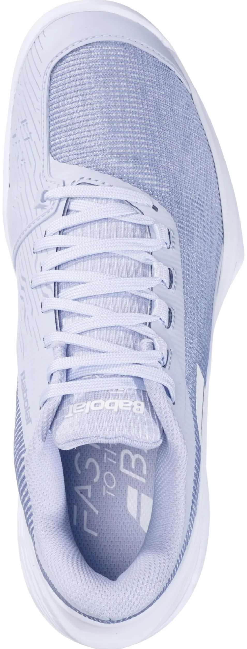 Babolat 2 AC, damskie buty tenisowe Jet Tere All Court, wsparcie, amortyzacja, technologia Active Flexion, oddychająca podeszwa Ortholite, francuska marka, Xenon Blue/White, rozmiar EU 43, Xenon