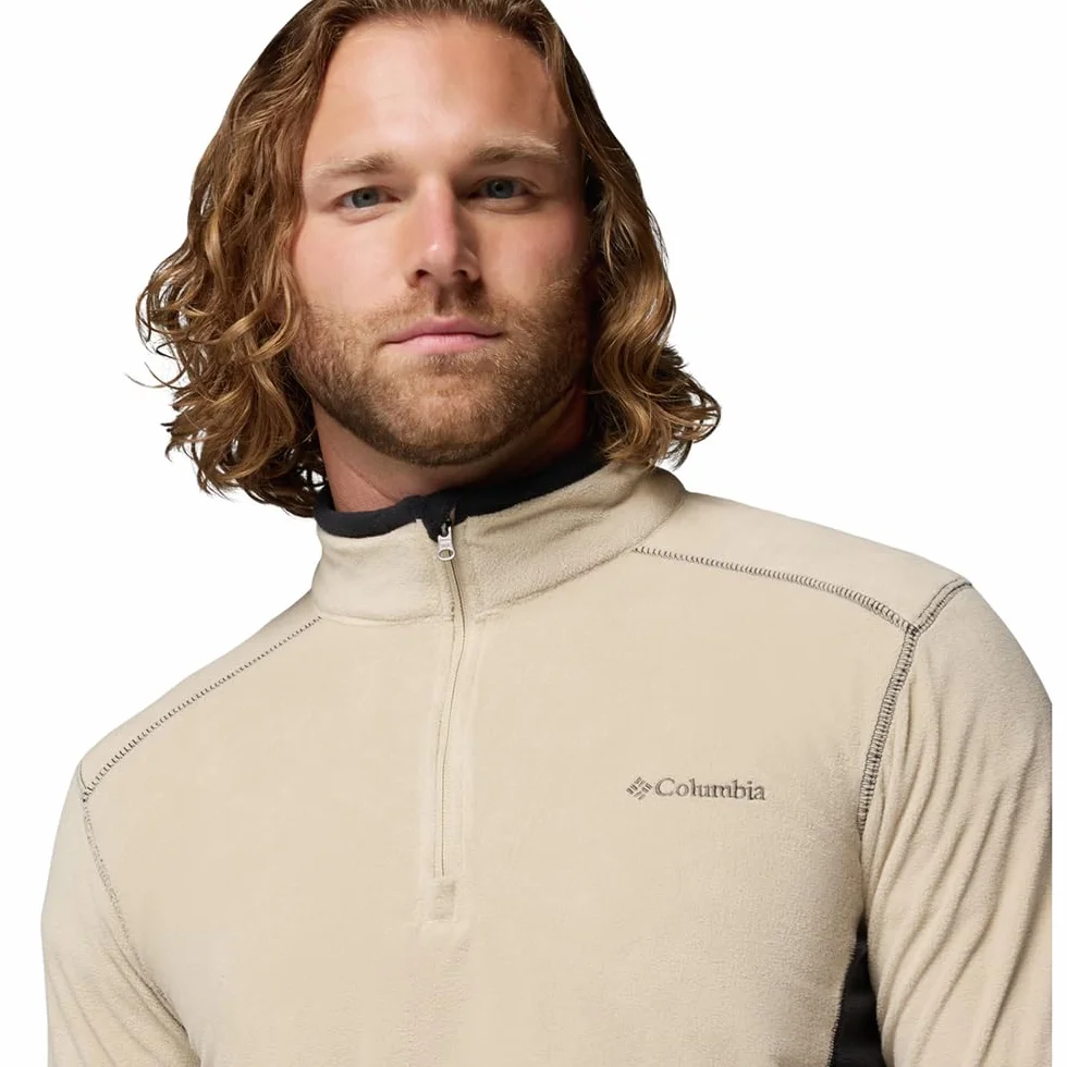 Columbia Klamath Range 2 Half Zip, Bluza Polarowa Mężczyźni, Ancient Fossil/Black, M