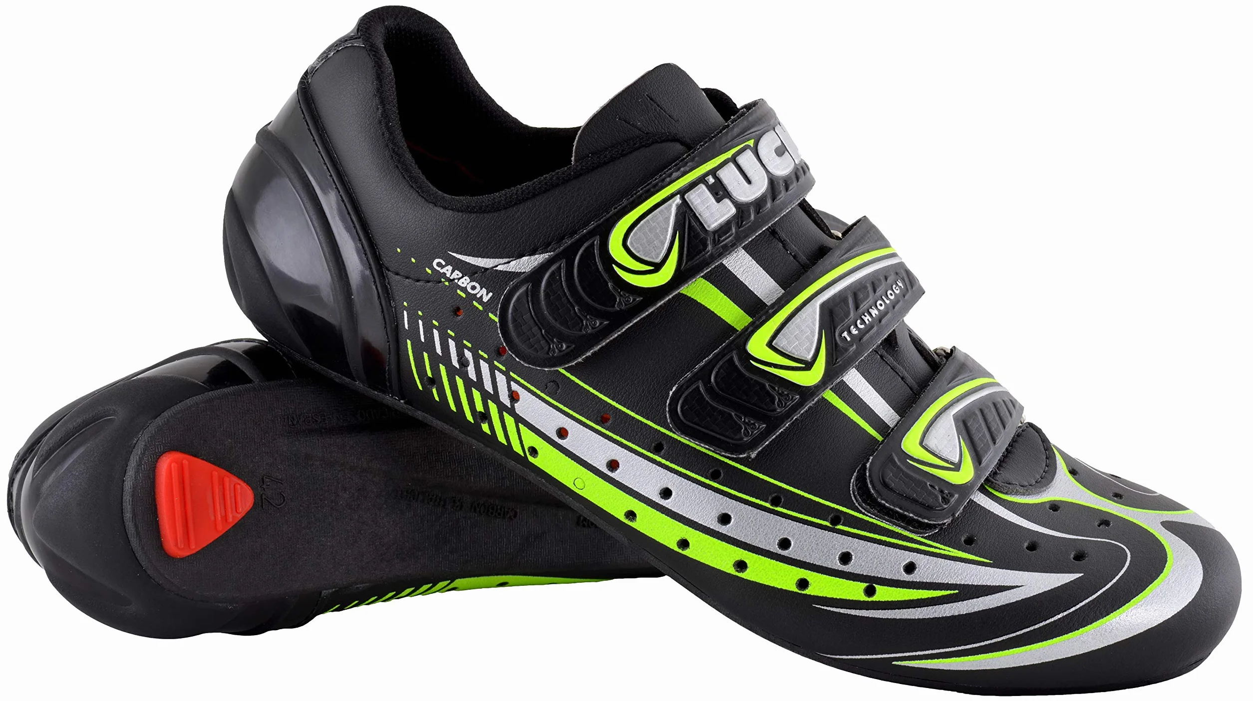 LUCK Mega Sneaker Rowerowy z węglem i potrójnym paskiem na rzep.