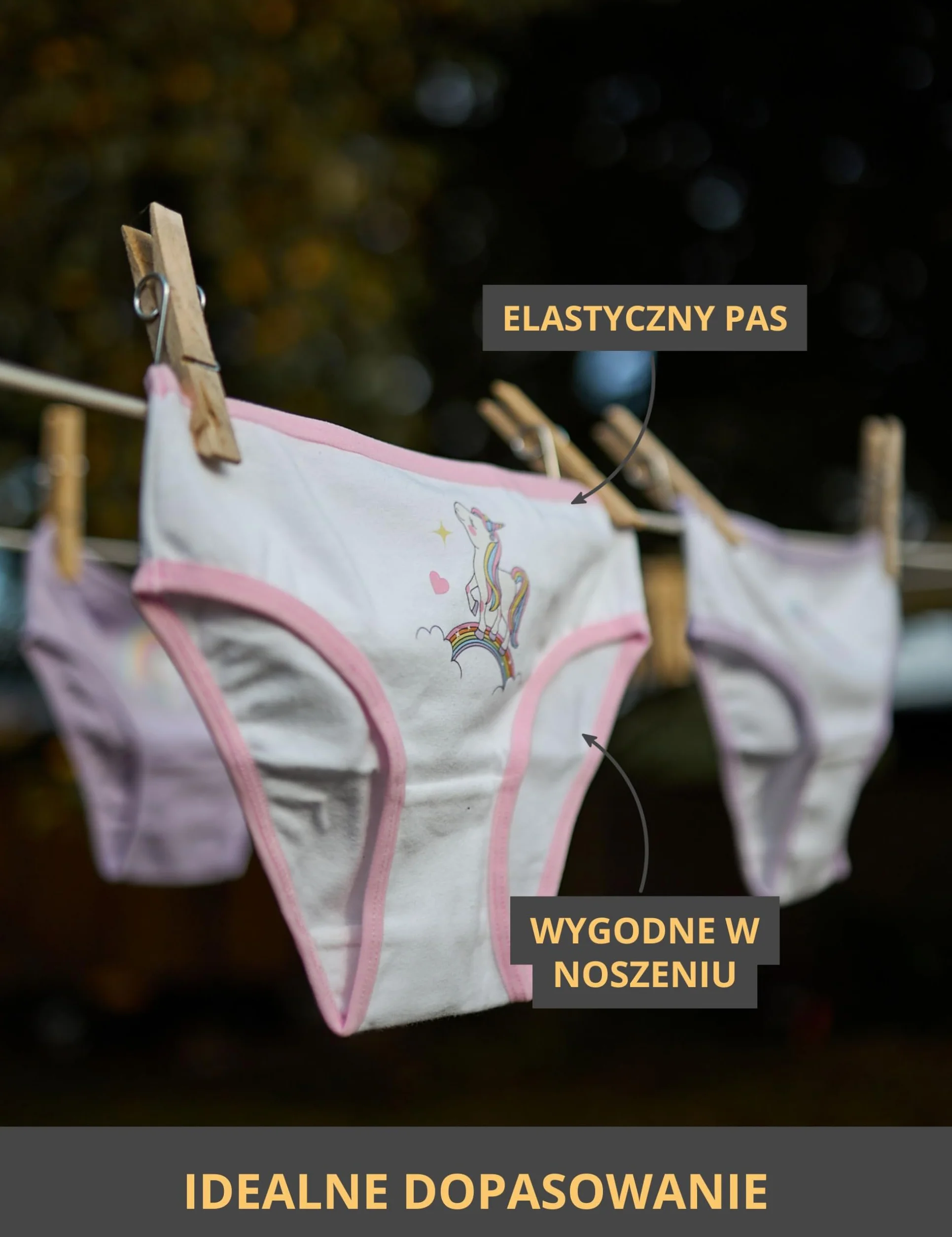 Basic Treasure 9 sztuk bielizny damskiej, wygodna bawełna Oeko-TEX, majtki dziewczęce