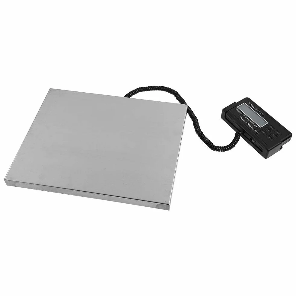 Heavy Duty Digital Scale, Heavy Duty 660 lb x 0,1 lb cyfrowa waga pocztowa podstawa ABS ukryty uchwyt regulowana konwersja jednostki 300 kg 30 × 38 × 4 cm