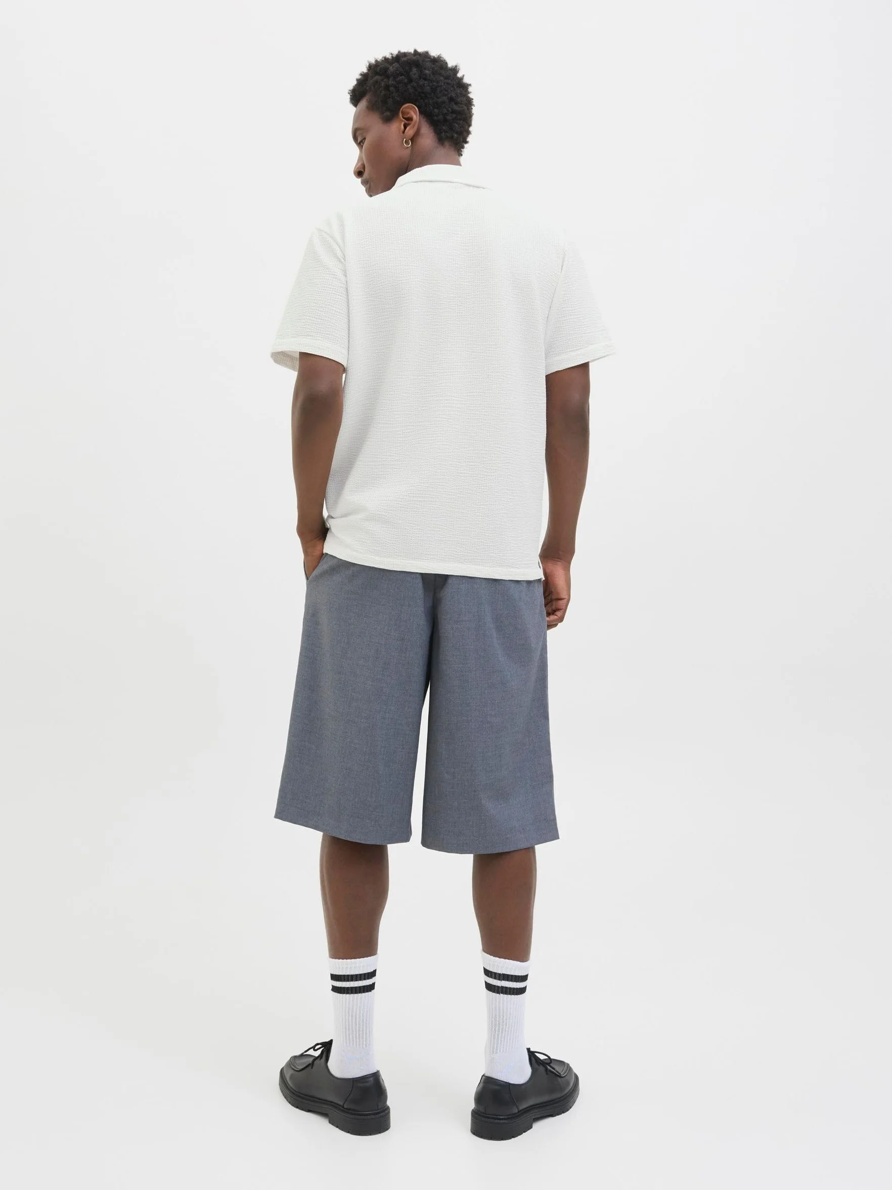JACK & JONES Jcosago męska koszulka polo z teksturą, Cloud Dancer, L