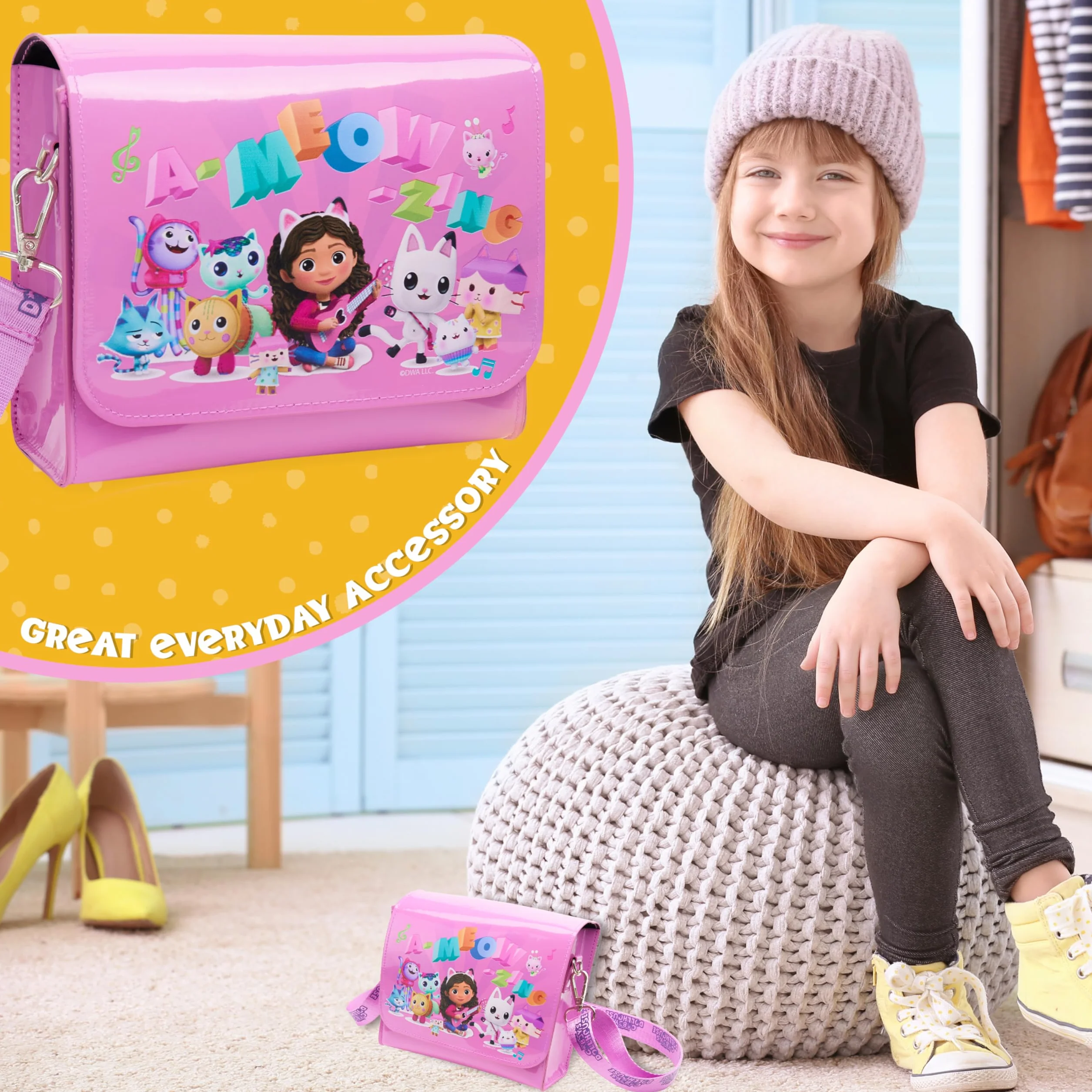 Gabby's Dollhouse Dziewczęca torebka crossbody, liliowa, jeden rozmiar