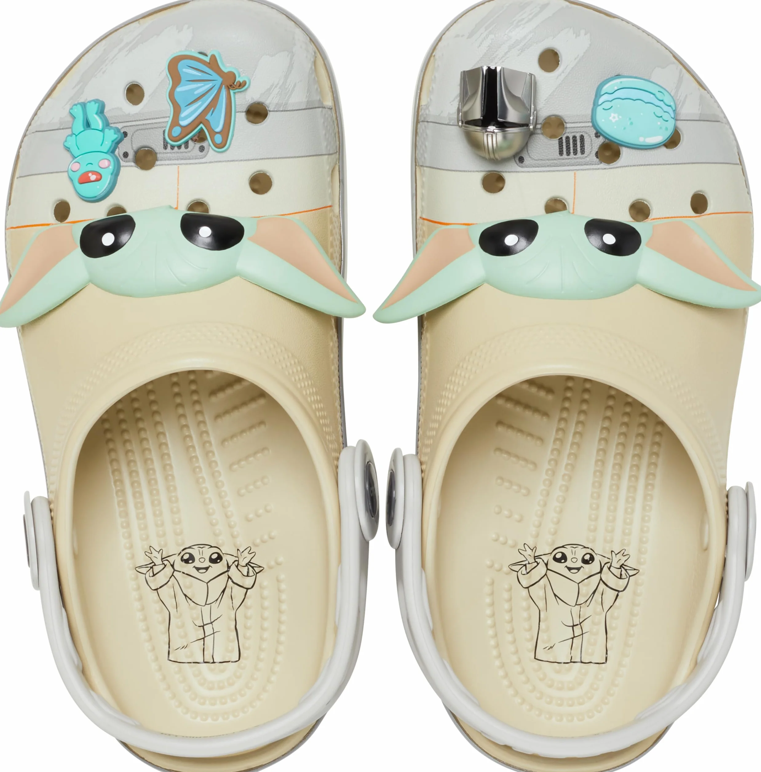 Crocs Unisex Grogu Classic Clog K, kość, 38/39 EU