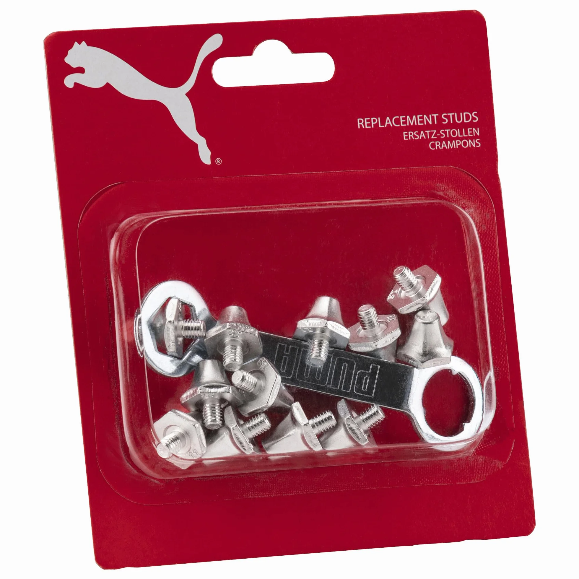 PUMA Replacement Studs zapasowe kolce piłkarskie 4 x 13/8 x 11 mm kołki + klucz montażowy