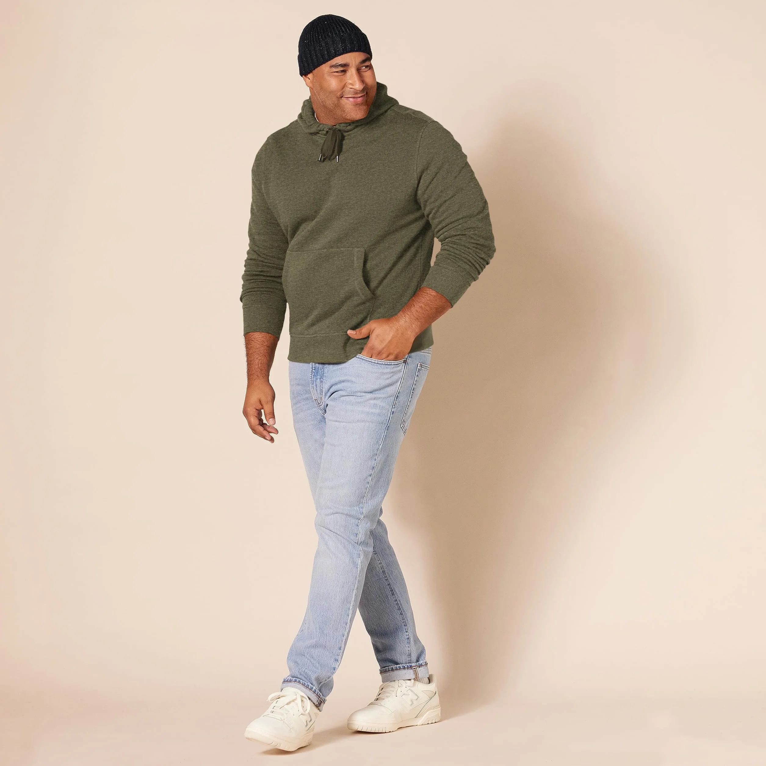Amazon Essentials Mężczyźni Bluza polarowa z kapturem (dostępna w wersjach Big i Tall)