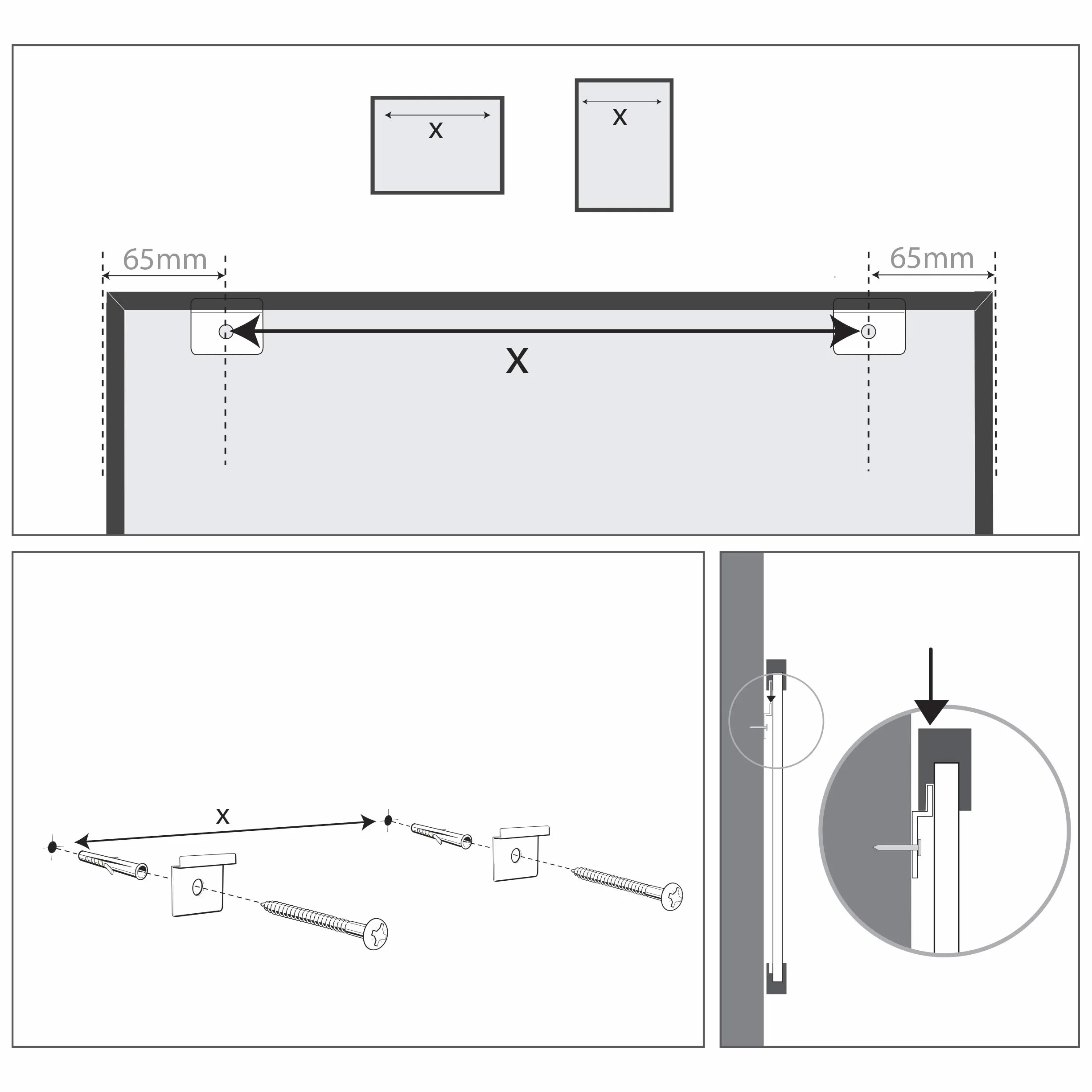 Nobo Mała tablica magnetyczna z czarną ramą, do montażu na ścianie, zawiera zestaw do mocowania, dom/biuro, 585 x 430 mm, 1903785