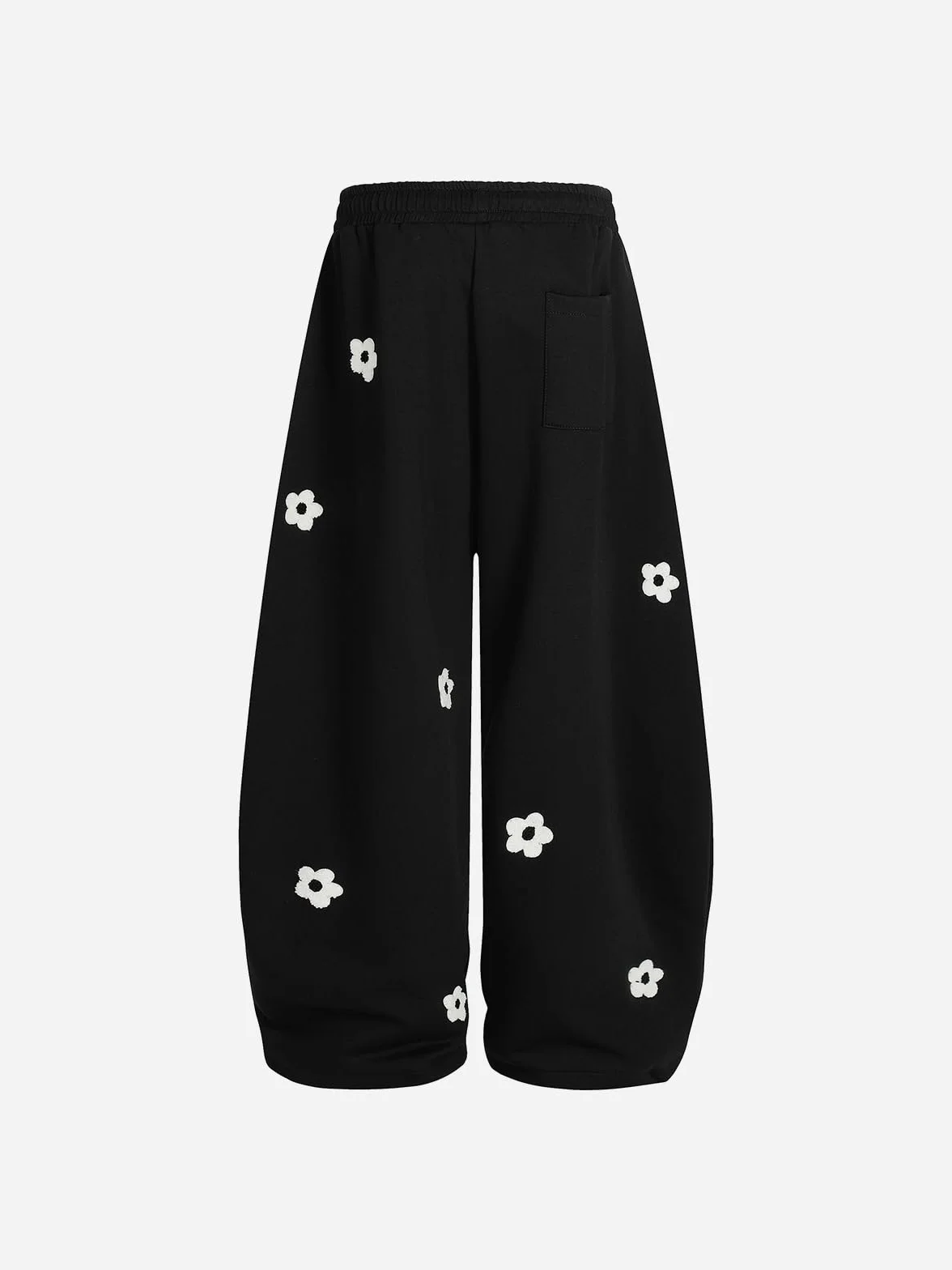 Aelfric Eden Kwiaty Baggy damskie spodnie do biegania Embroidery Barrel Sweatpants męskie Basic spodnie sportowe, uniseks, szerokie nogawki, spodnie oversize, spodnie treningowe, wysoka talia, spodnie