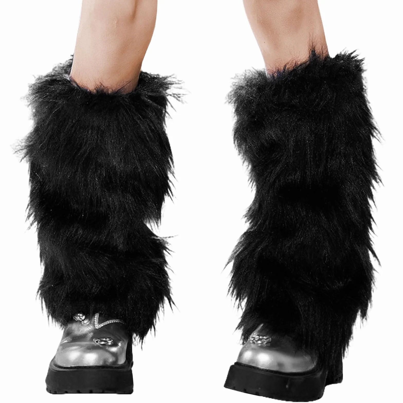 GWAWG Fur Futrzane Ocieplacze na nogi Futrzane Koce na buty, ciepłe rękawy na buty, puszyste rękawy na buty, wygodne koce na nogi, puszyste kierowcy nóg do garniturów