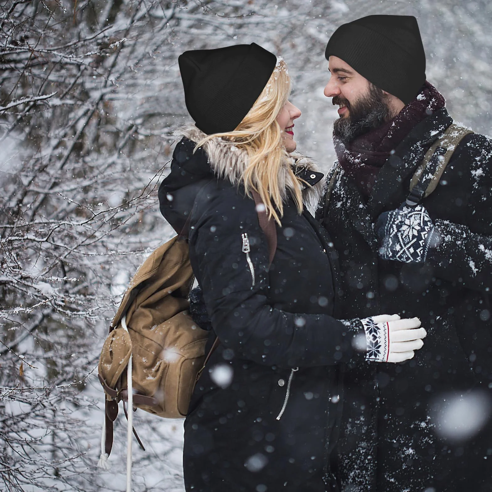 DIVINA VITAE Dzianinowa czapka beanie dla mężczyzn i kobiet, zimowa czapka z mankietem, miękkie, gruba ciepła elastyczna czapka z dzianiny