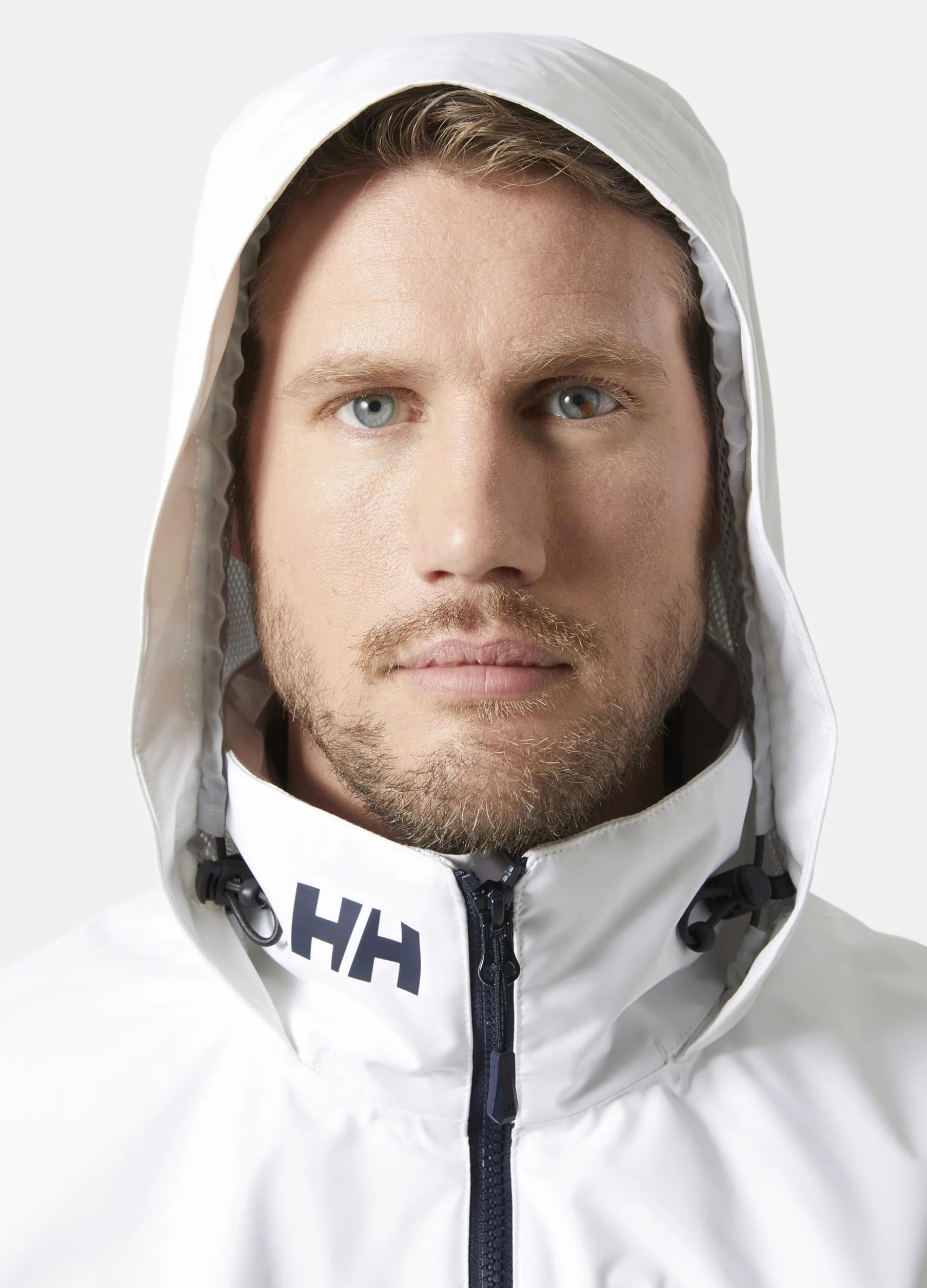 Helly-Hansen Męska kurtka z kapturem Crew 2.0, 001 Biały, XL