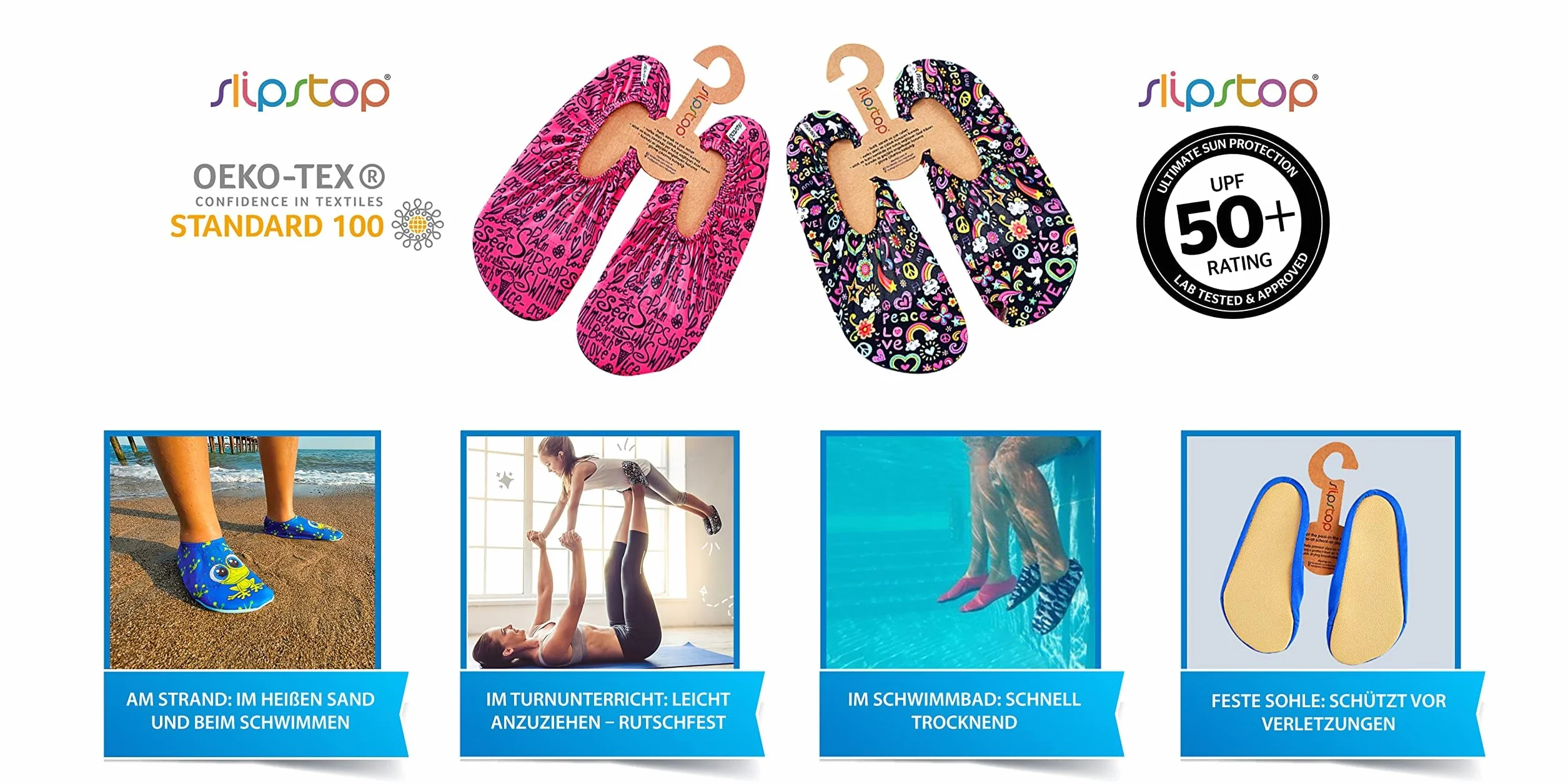 Dziecięce buty plażowe, antypoślizgowe, dla dziewcząt, współczynnik ochrony przeciwsłonecznej 50+