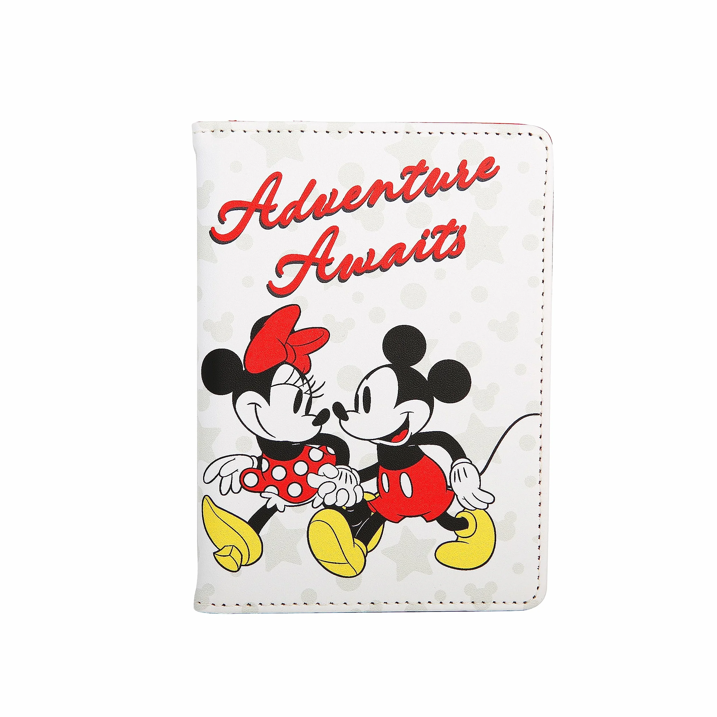 Disney Etui na paszport Myszka Miki i Minnie, akcesoria podróżne - oficjalnie licencjonowane, wielokolorowe, klasyczne, wielobarwny, Jeden rozmiar, Klasyczny