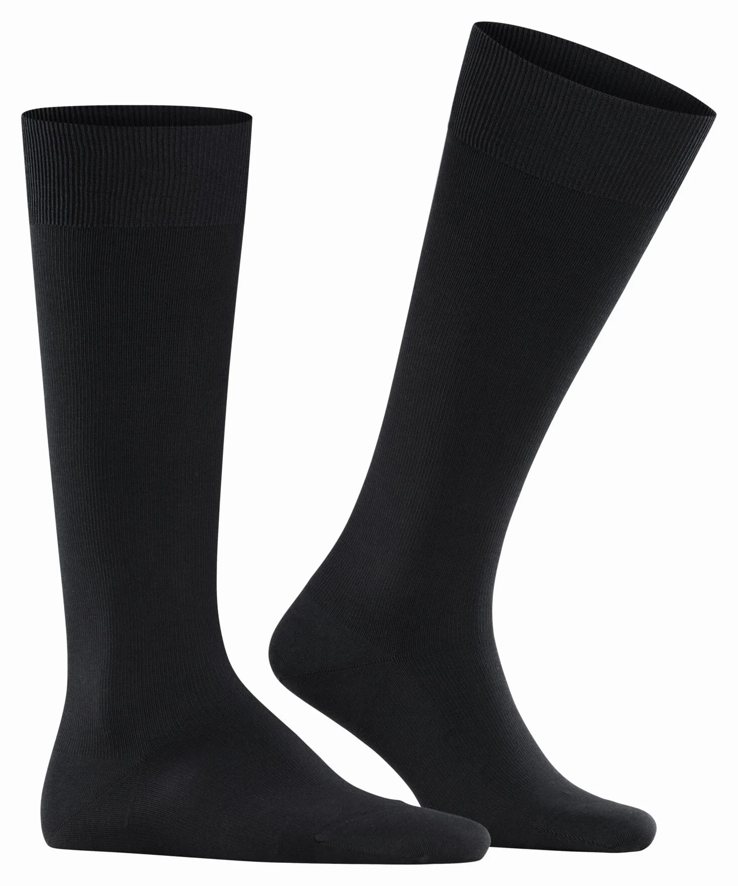 FALKE Mężczyźni Podkolanówki Ultra Energizing M Kh Bawełna kompresyjne 1 Para, Czarny Black 3000, 41-42
