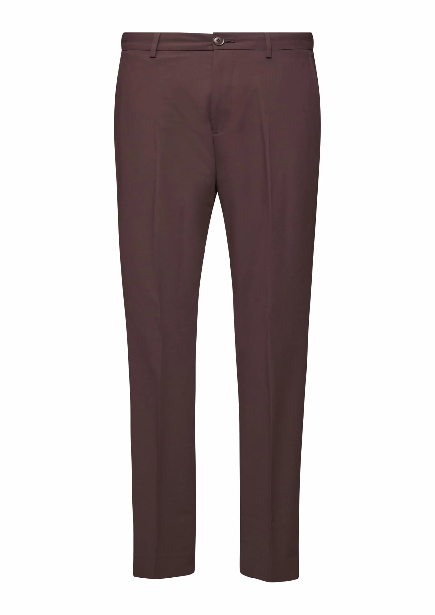 s.Oliver BLACK LABEL Męskie spodnie garniturowe, mieszanka wełny slim fit, czerwony, 52