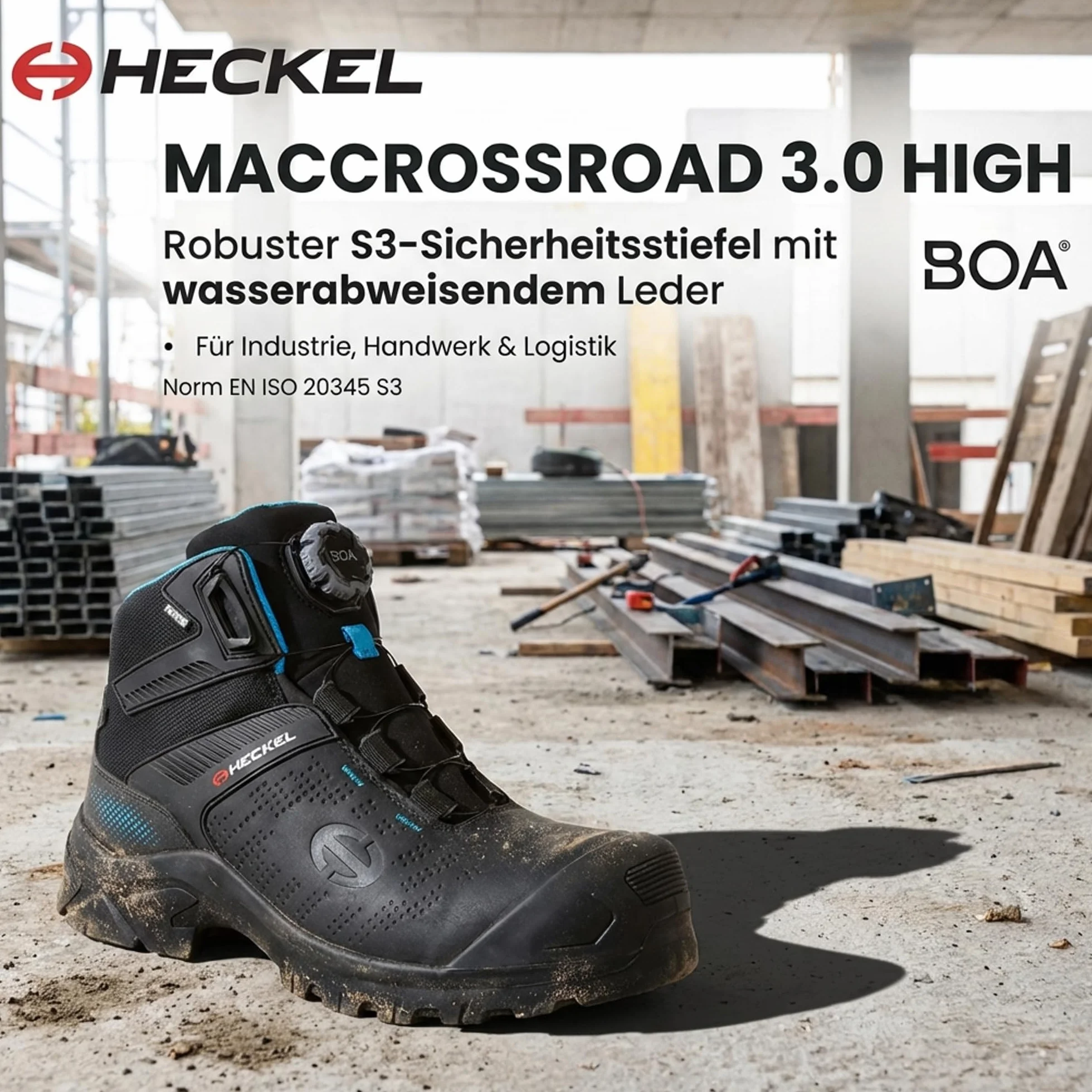 Heckel MACCROSSROAD 3.0 Buty ochronne - Z zamknięciem BOA
