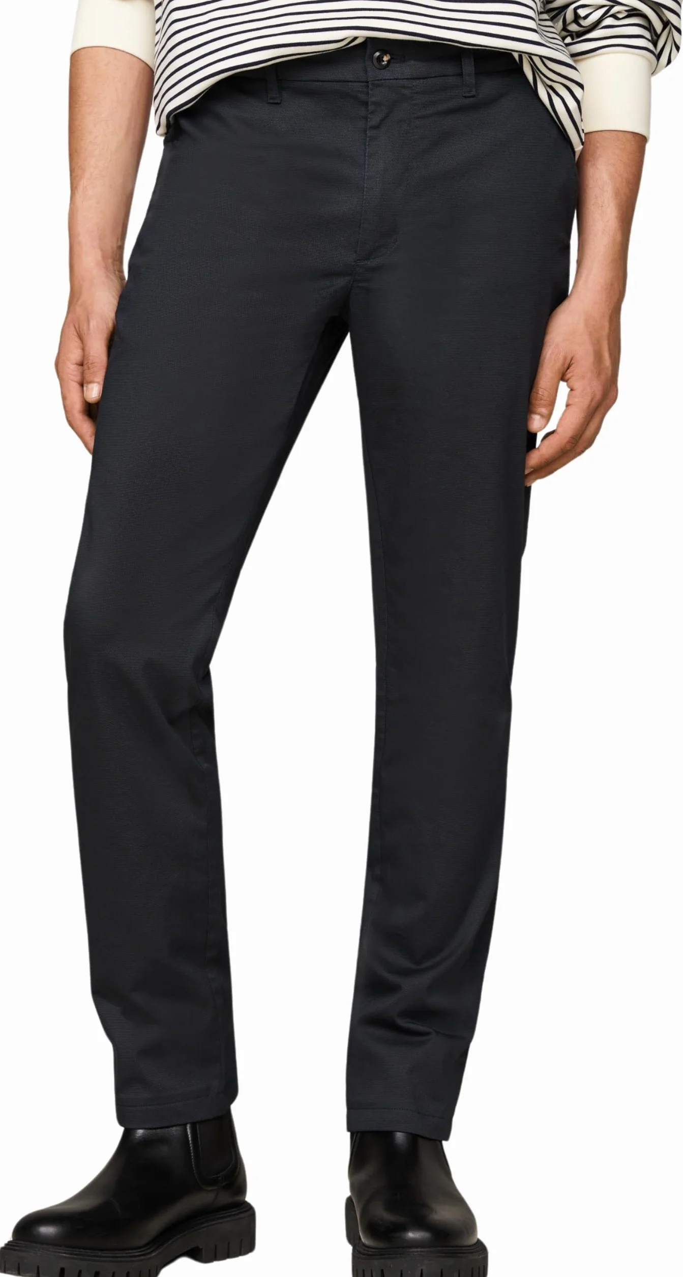 Tommy Hilfiger Chino Denton Drukowana Struktura Mw0mw35637 - Chino Mężczyźni