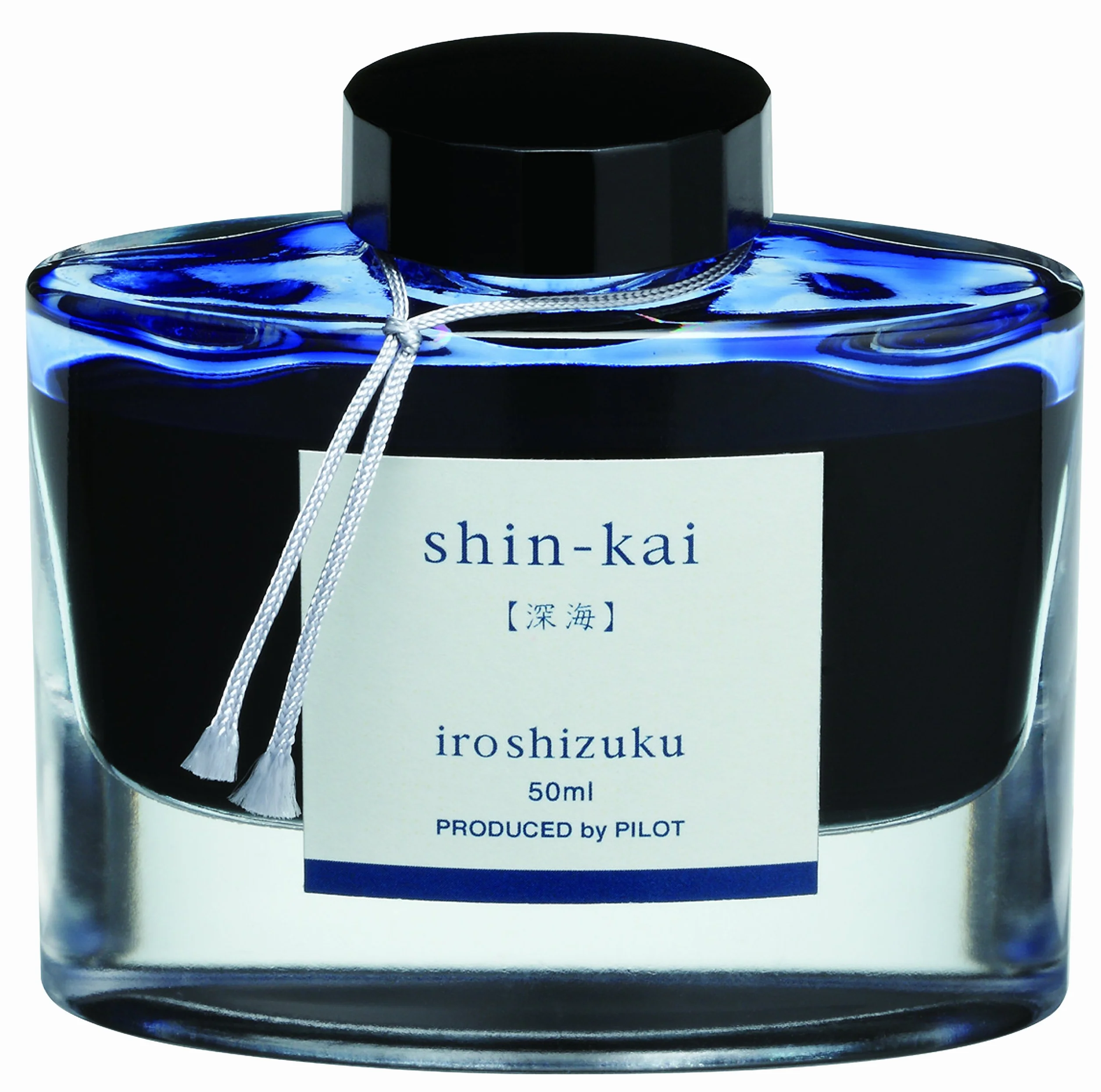 PILOT Iroshizuku pisak atramentowy, 50 ml, buteleczka, Shin-kai Deep Sea niebieski (Blue Gray) (import z Japonii) (INK-50-SNK)