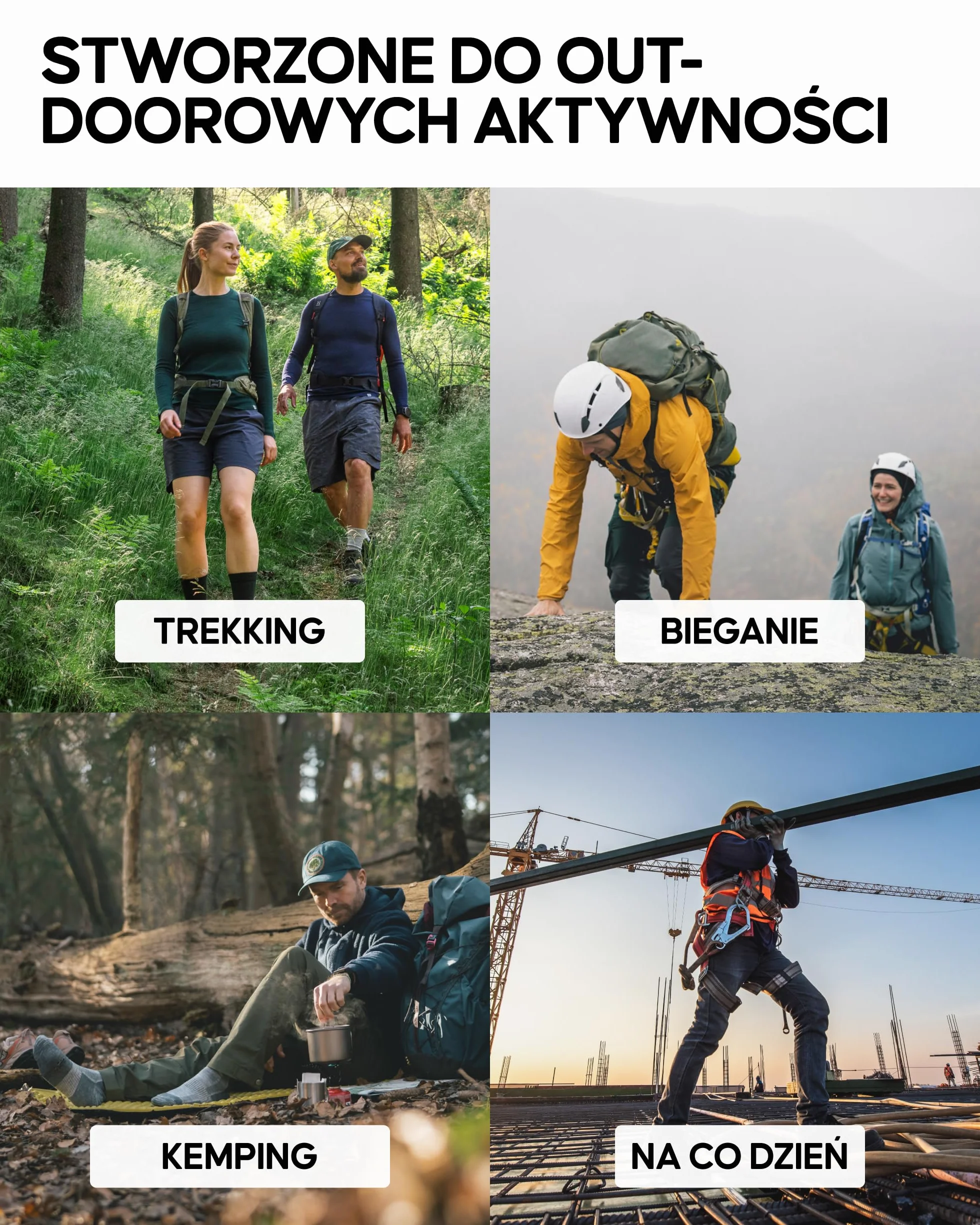 DANISH ENDURANCE Skarpety Trekkingowe z Wełny Merino z Amortyzacją, Oddychające, Przeciw Pęcherzom, dla Mężczyzn i Kobiet, Unisex, 3 lub 5-Pak