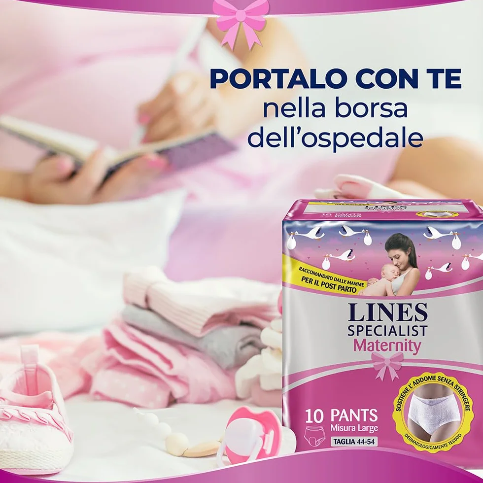 Lines Specialist Pants Maternity, 20 majtek na czas porodowy L (20 jednostek)