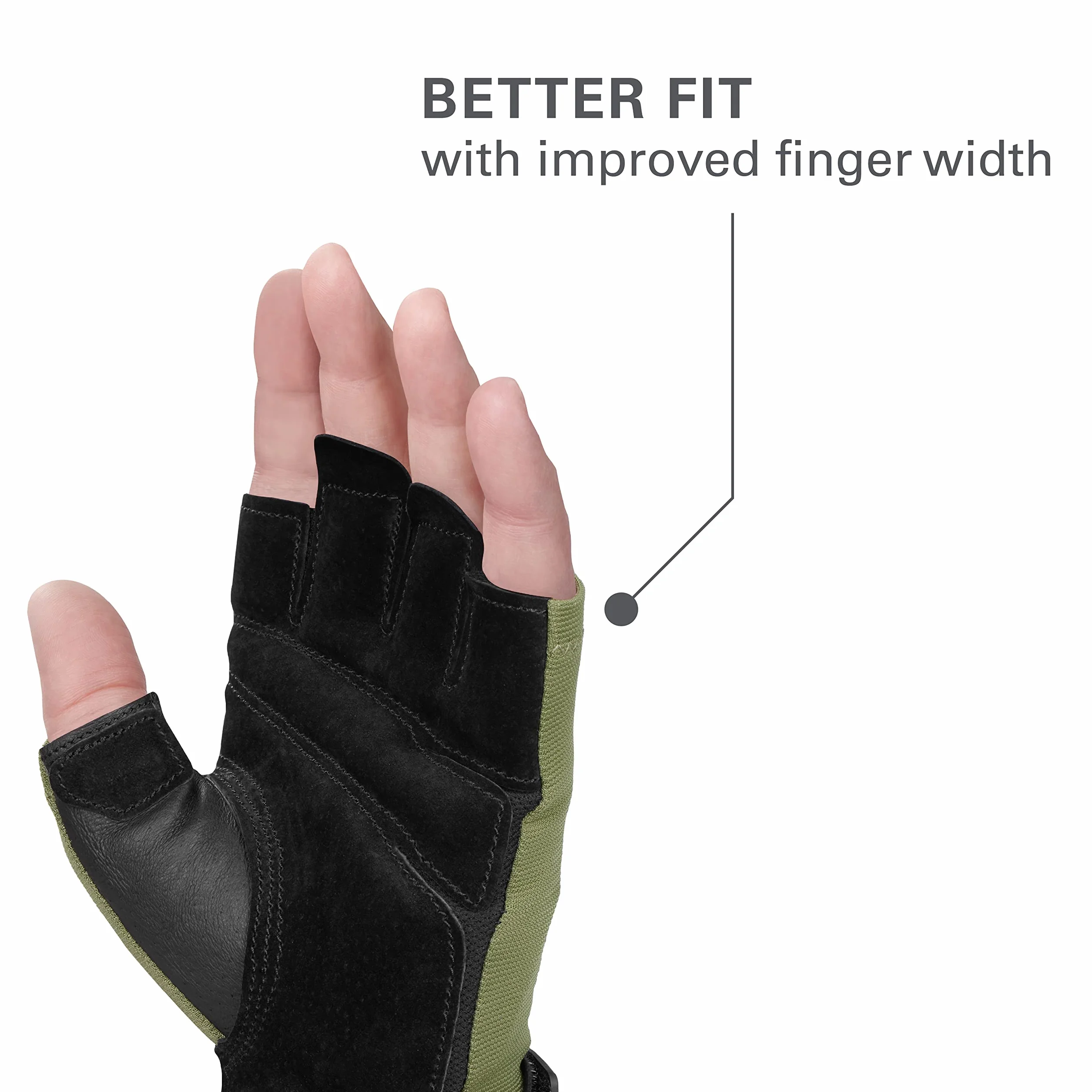 Harbinger Rękawice do podnoszenia ciężarów Power 2.0, unisex, zielone, rozmiar M