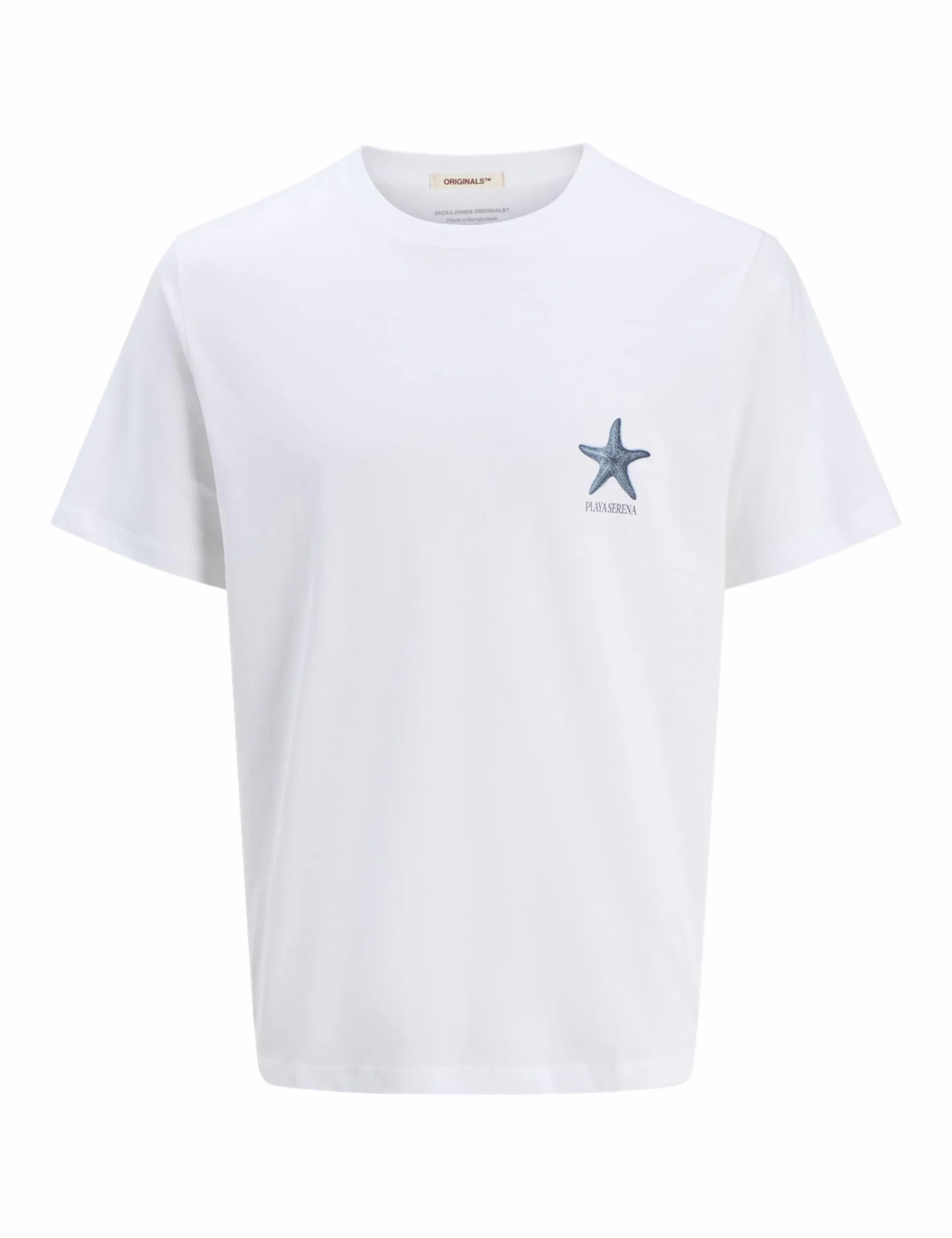 Jack & Jones Jorcanggu Illu Tee SS Crew Neck, Bright White, L