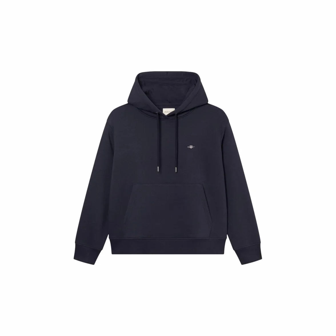 GANT Damska bluza z kapturem Shield, niebieski (Evening Blue), XXL
