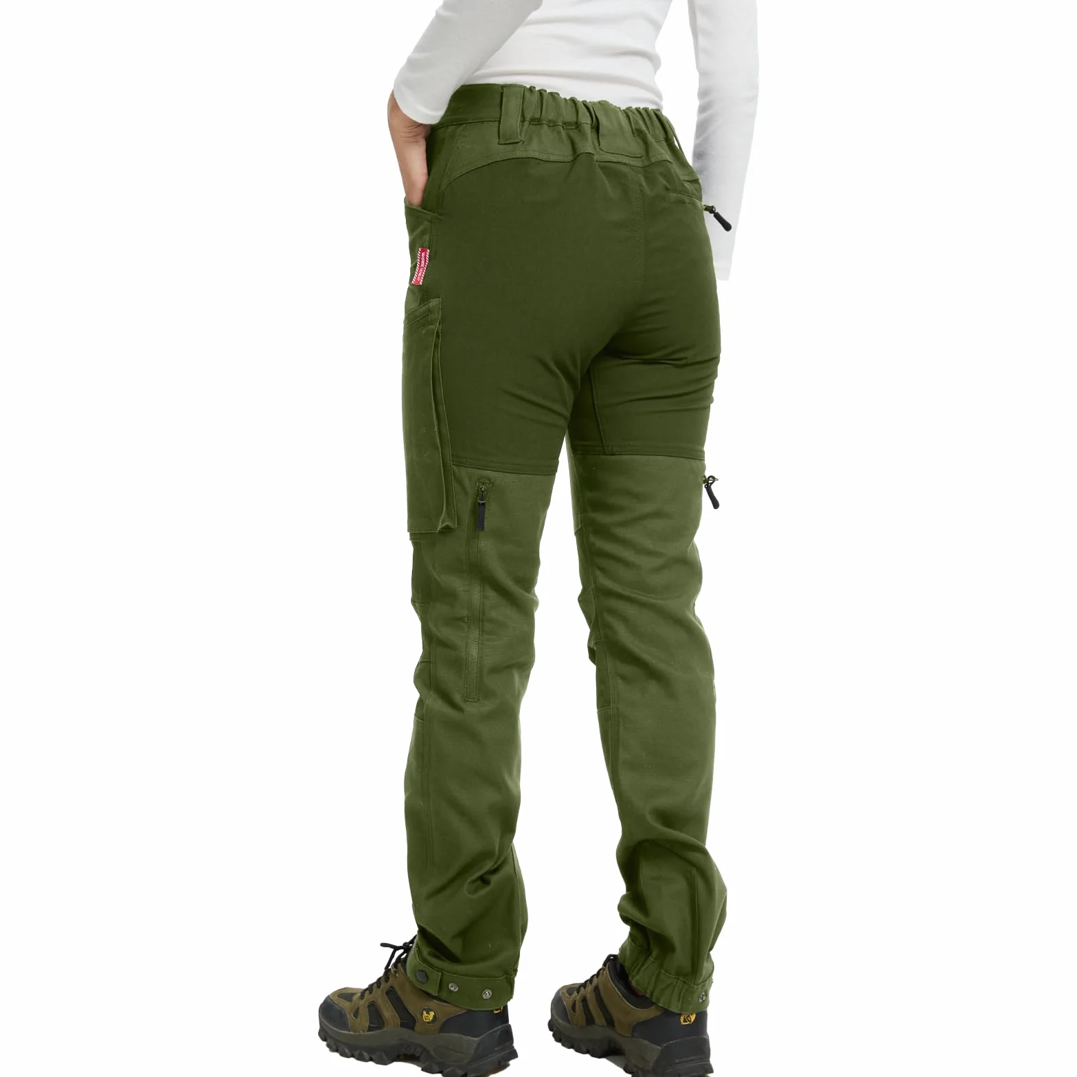 WORK IDEA Damskie spodnie trekkingowe, stretch-Slim Fit, wodoodporne, nadają się do aktywności na świeżym powietrzu