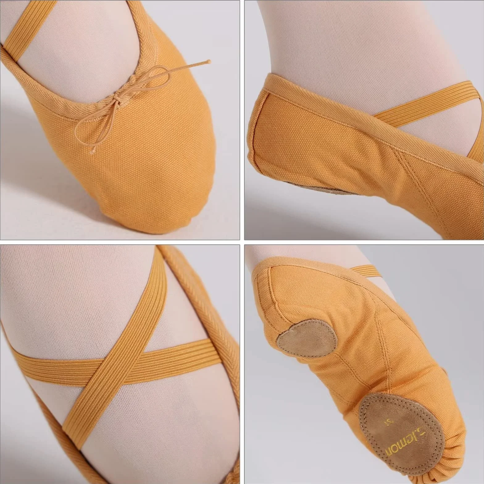 Dwuwarstwowe Baletki Buty do Tańca dla Dziewczynek Dzieci Dorośli