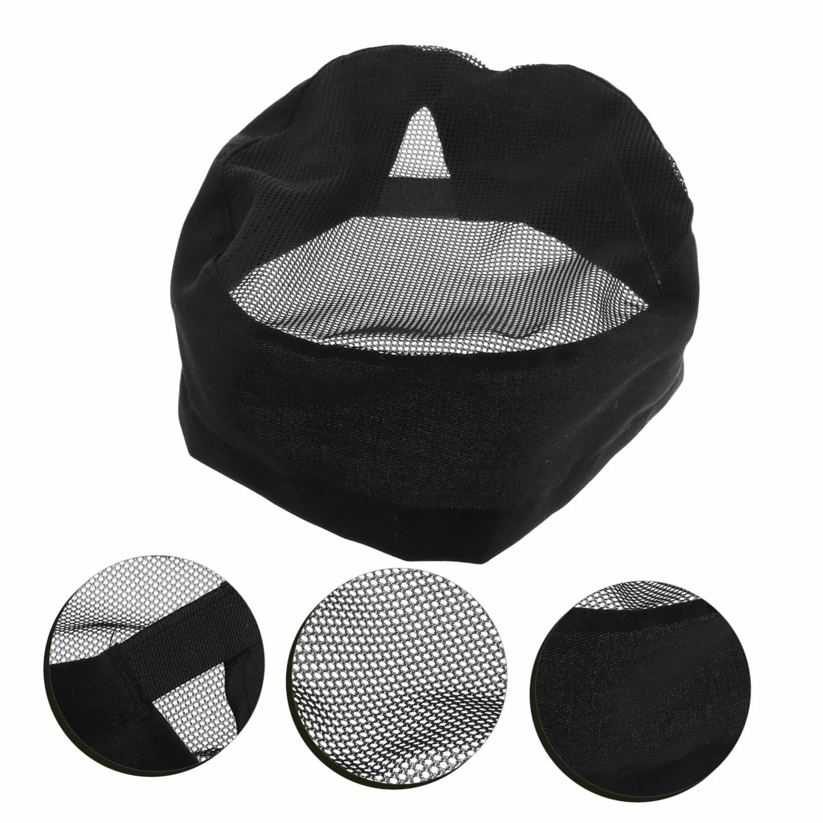 PACKOVE Czapka Szefa Kuchni Hotelowej - Unisex Jednorazowa W Stylu Japońskim Wygodna Dla Szefów Kuchni I Kelnerów Nadająca Się Do Prania W Pralce Uniwersalne Dopasowanie (czarna)